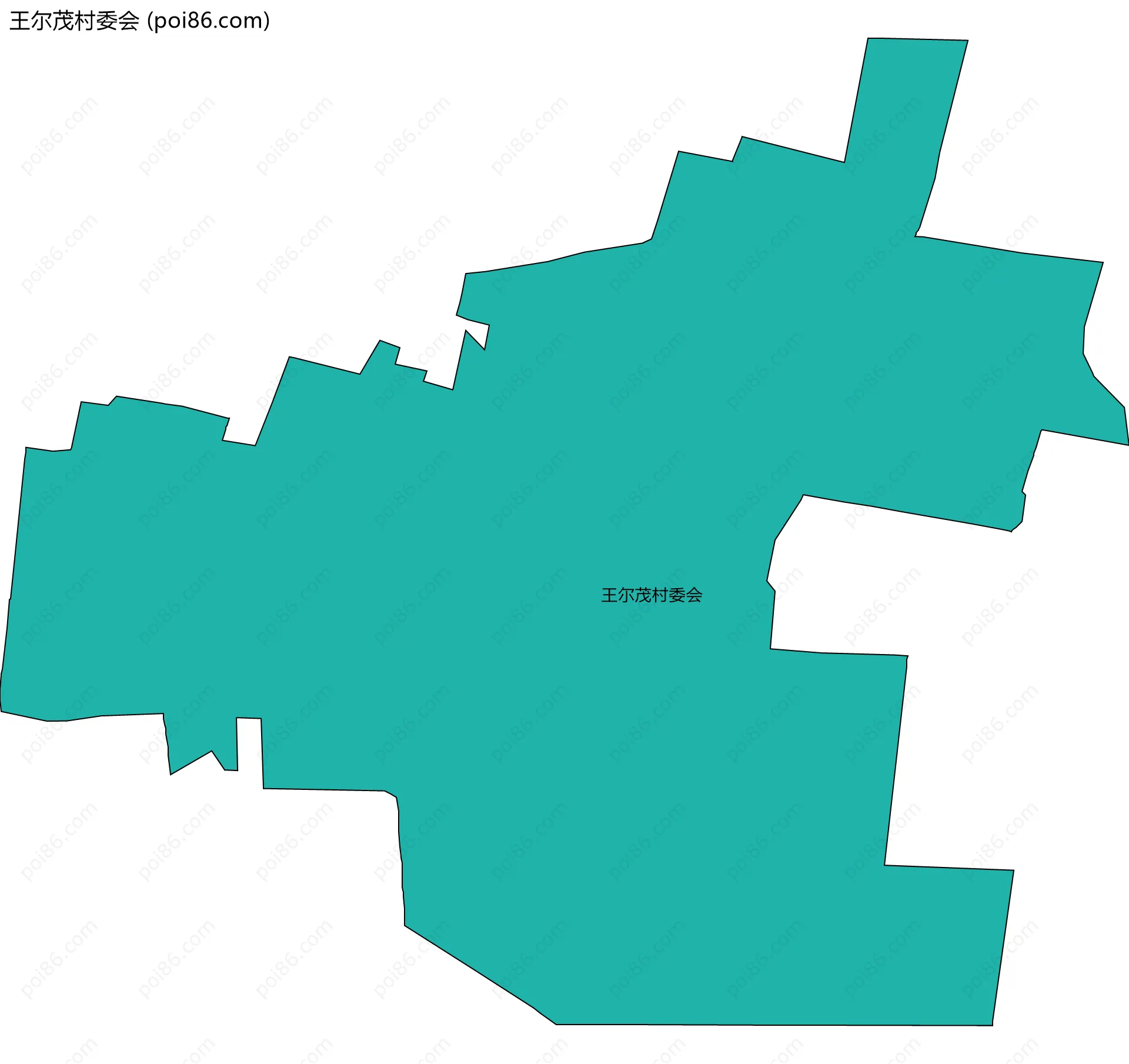 王尔茂村委会边界地图