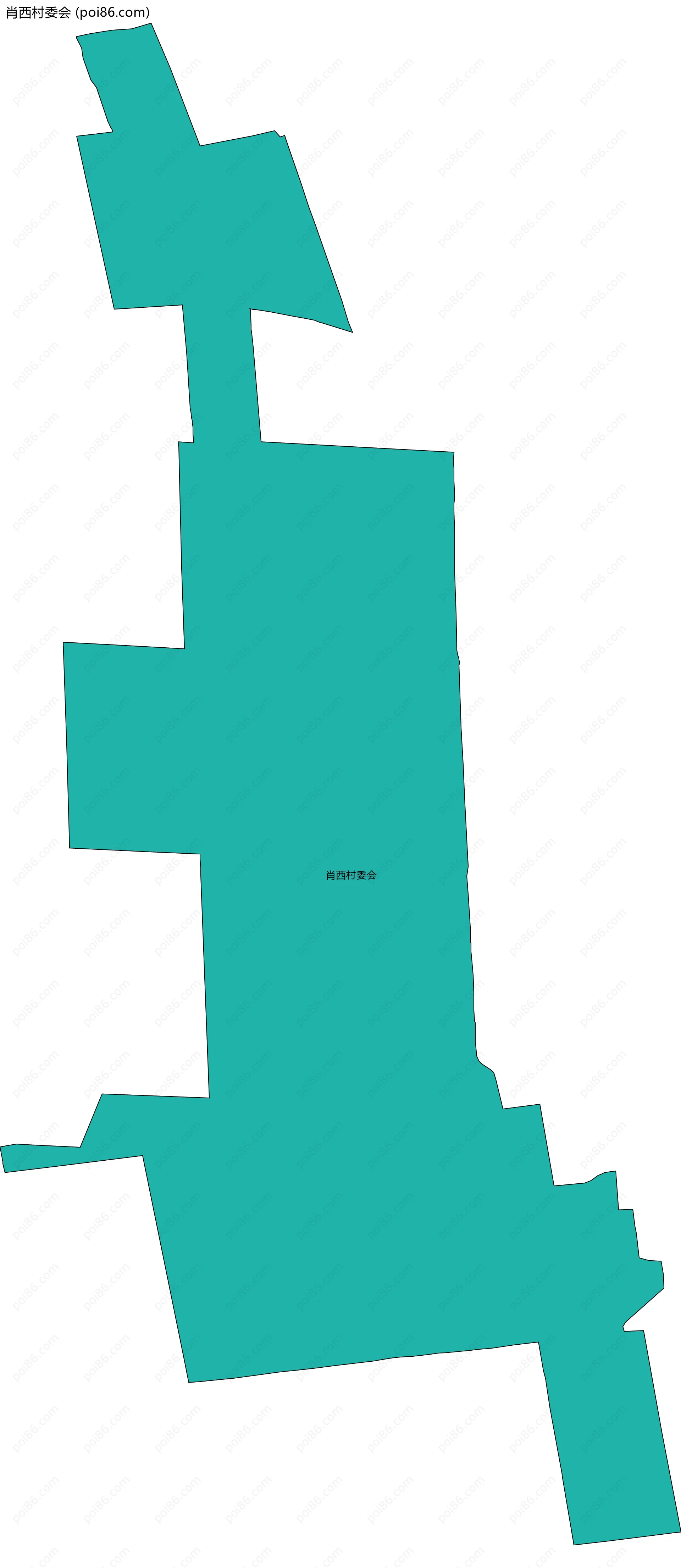 肖西村委会边界地图