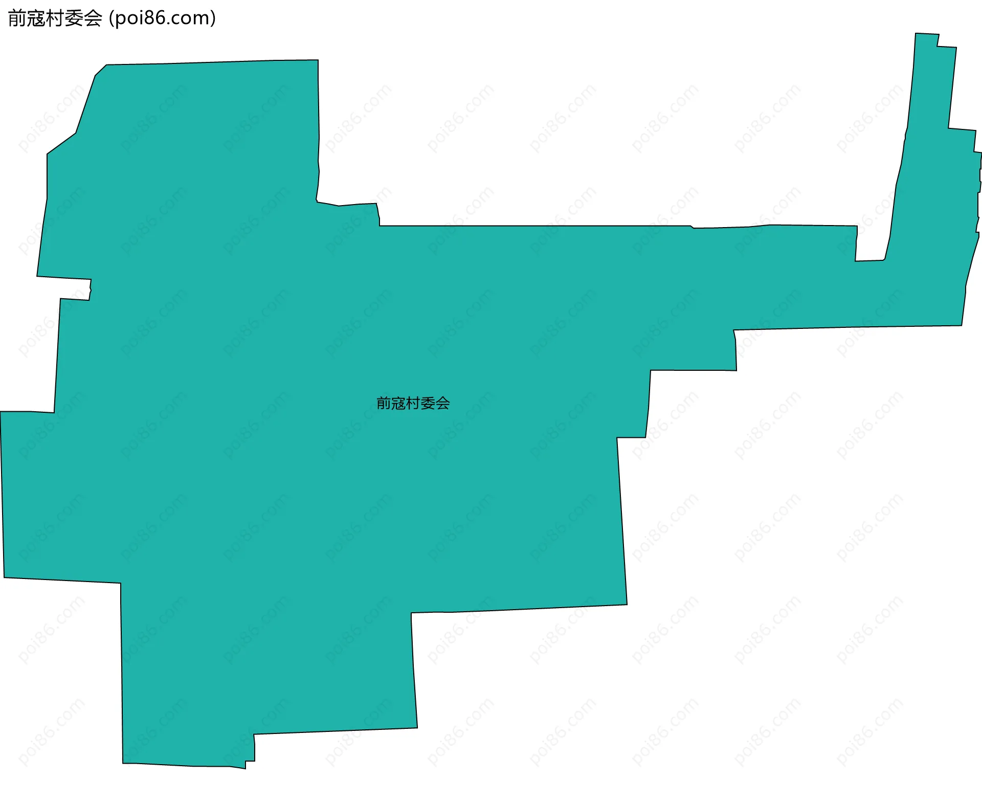 前寇村委会边界地图