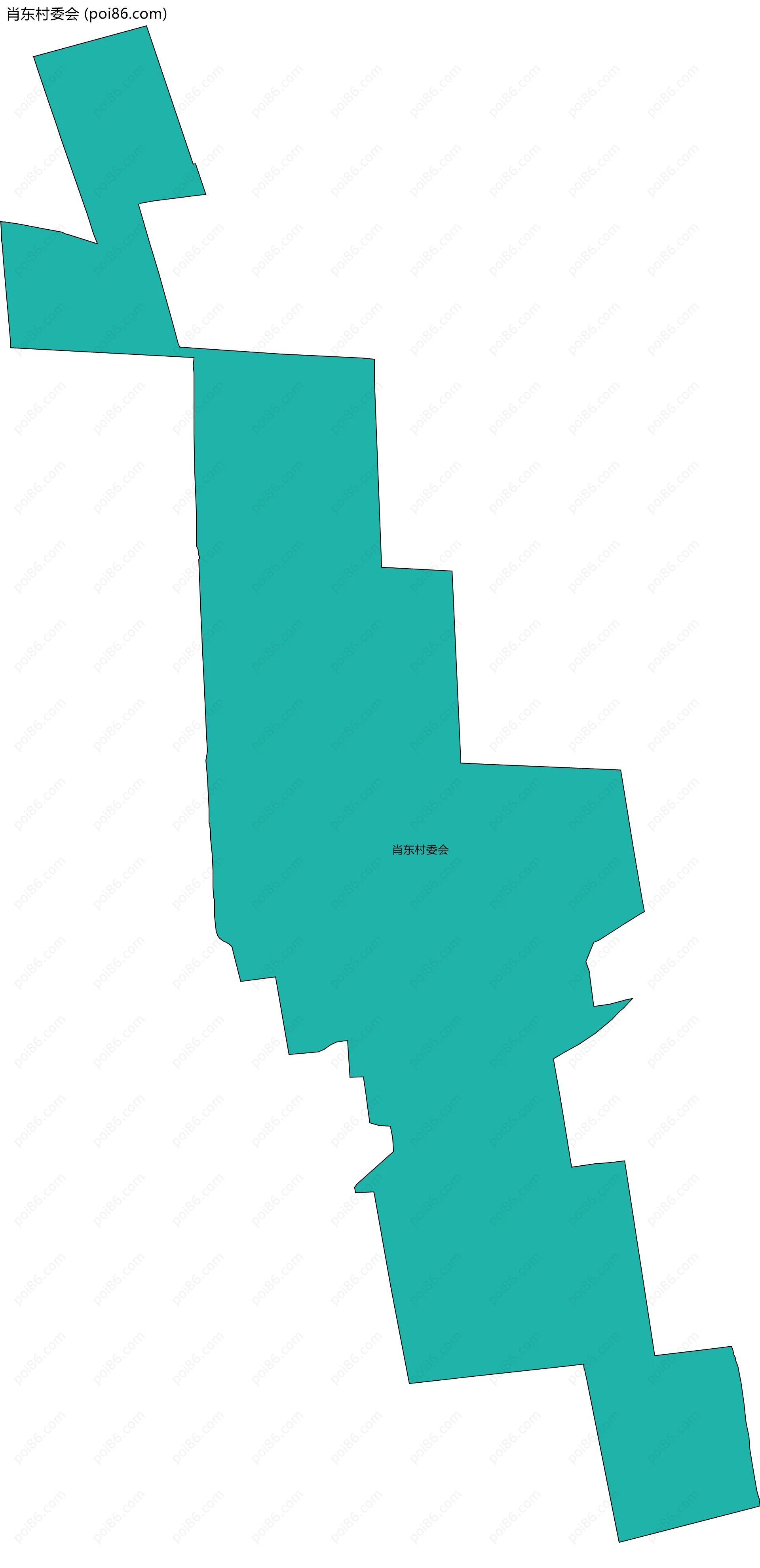 肖东村委会边界地图