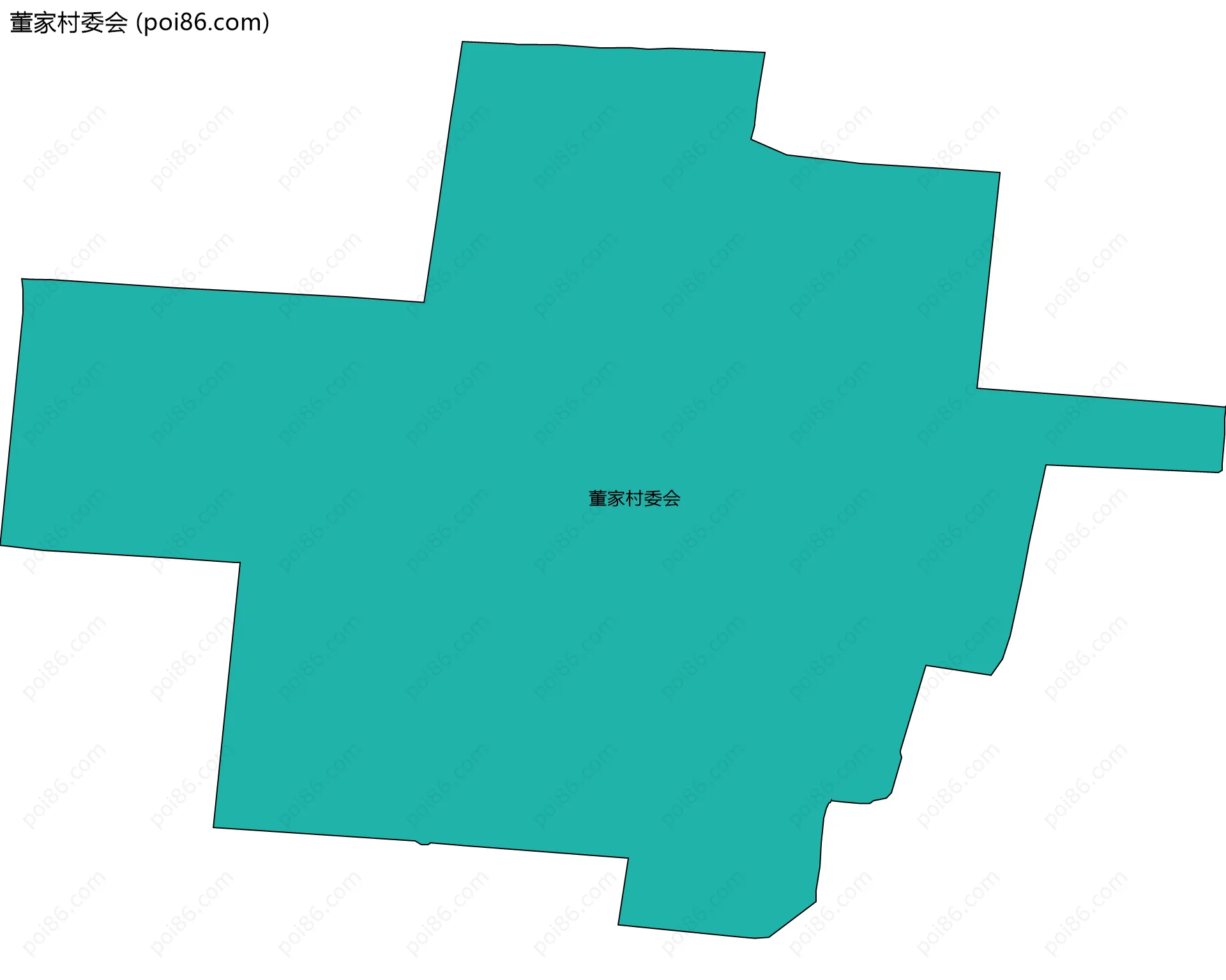 董家村委会边界地图