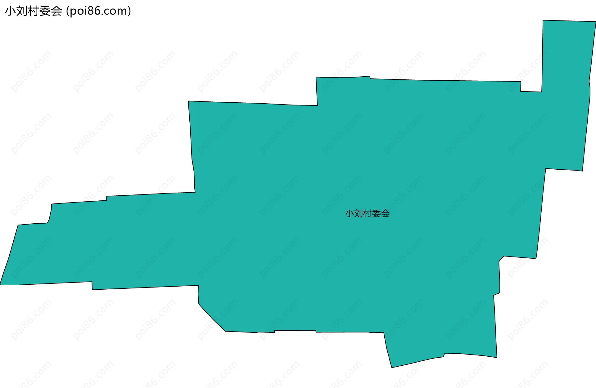 小刘村委会边界地图