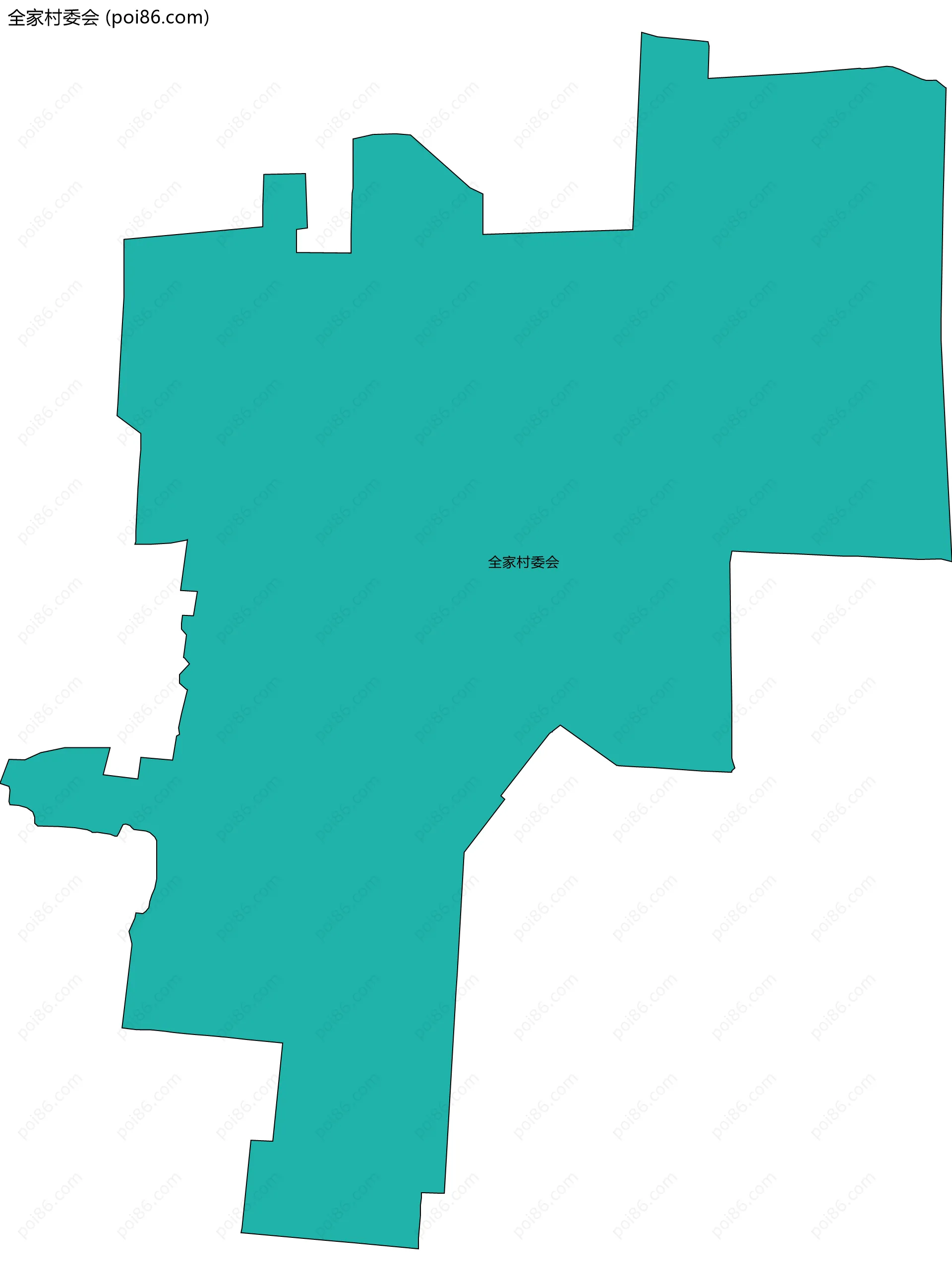 全家村委会边界地图
