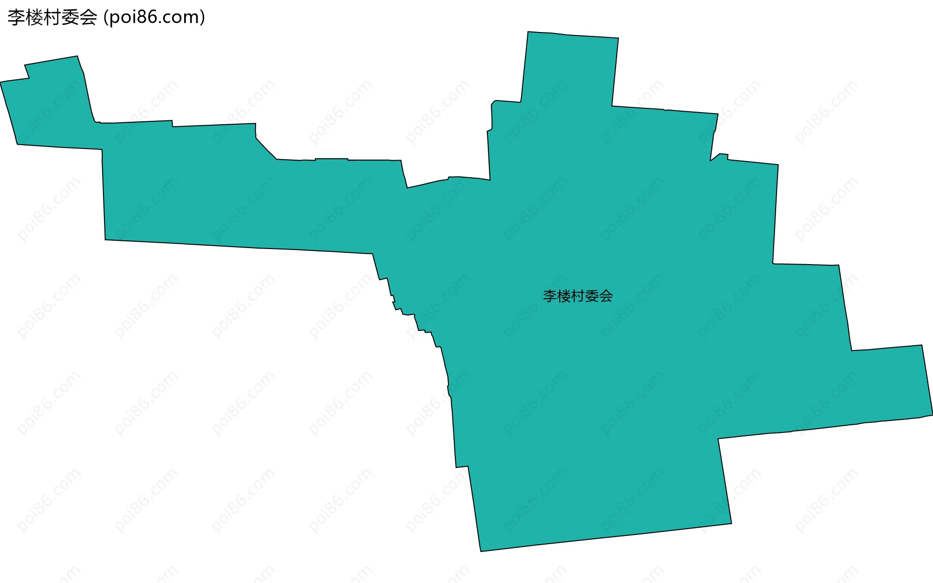 李楼村委会边界地图