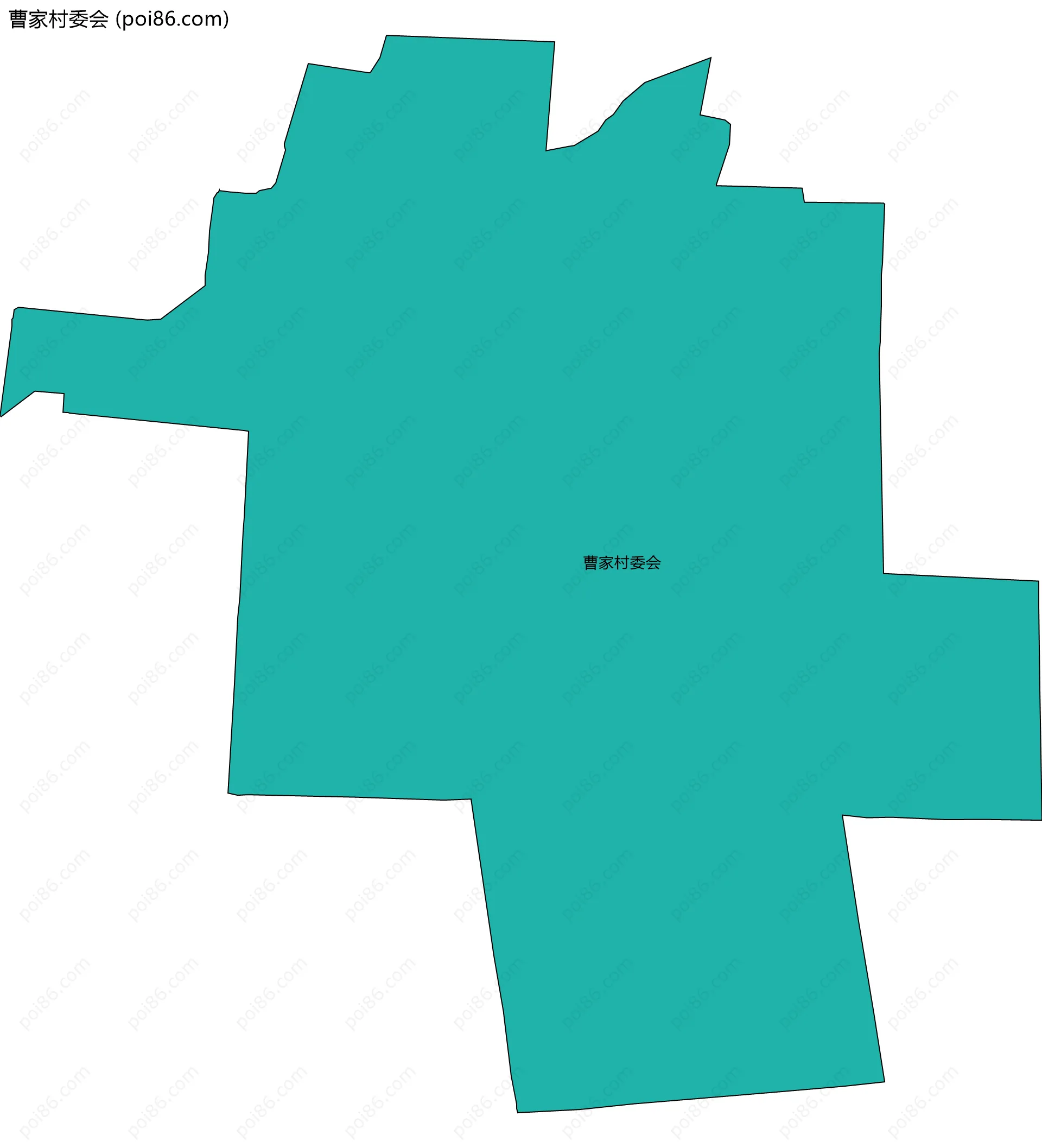 曹家村委会边界地图