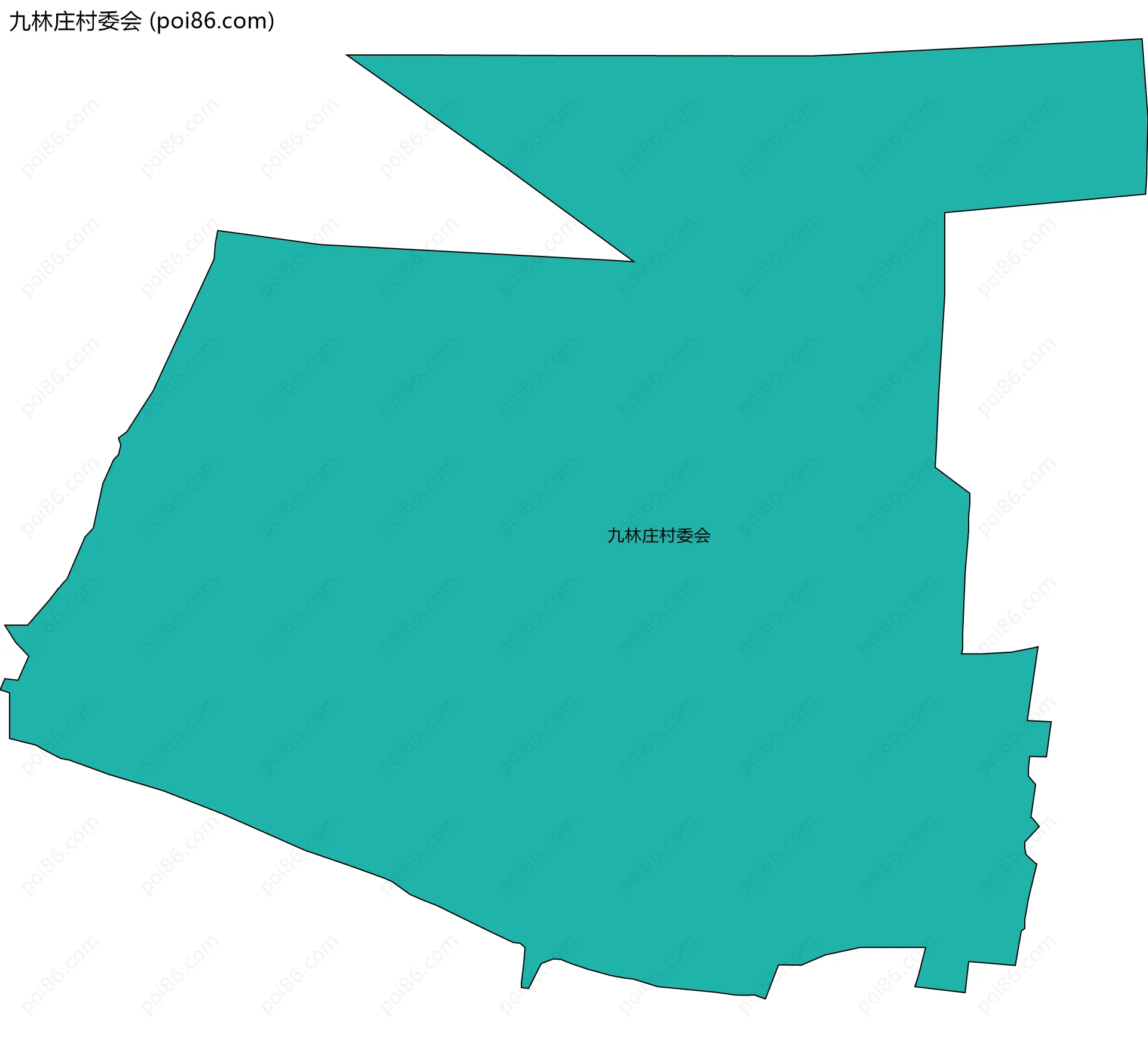 九林庄村委会边界地图