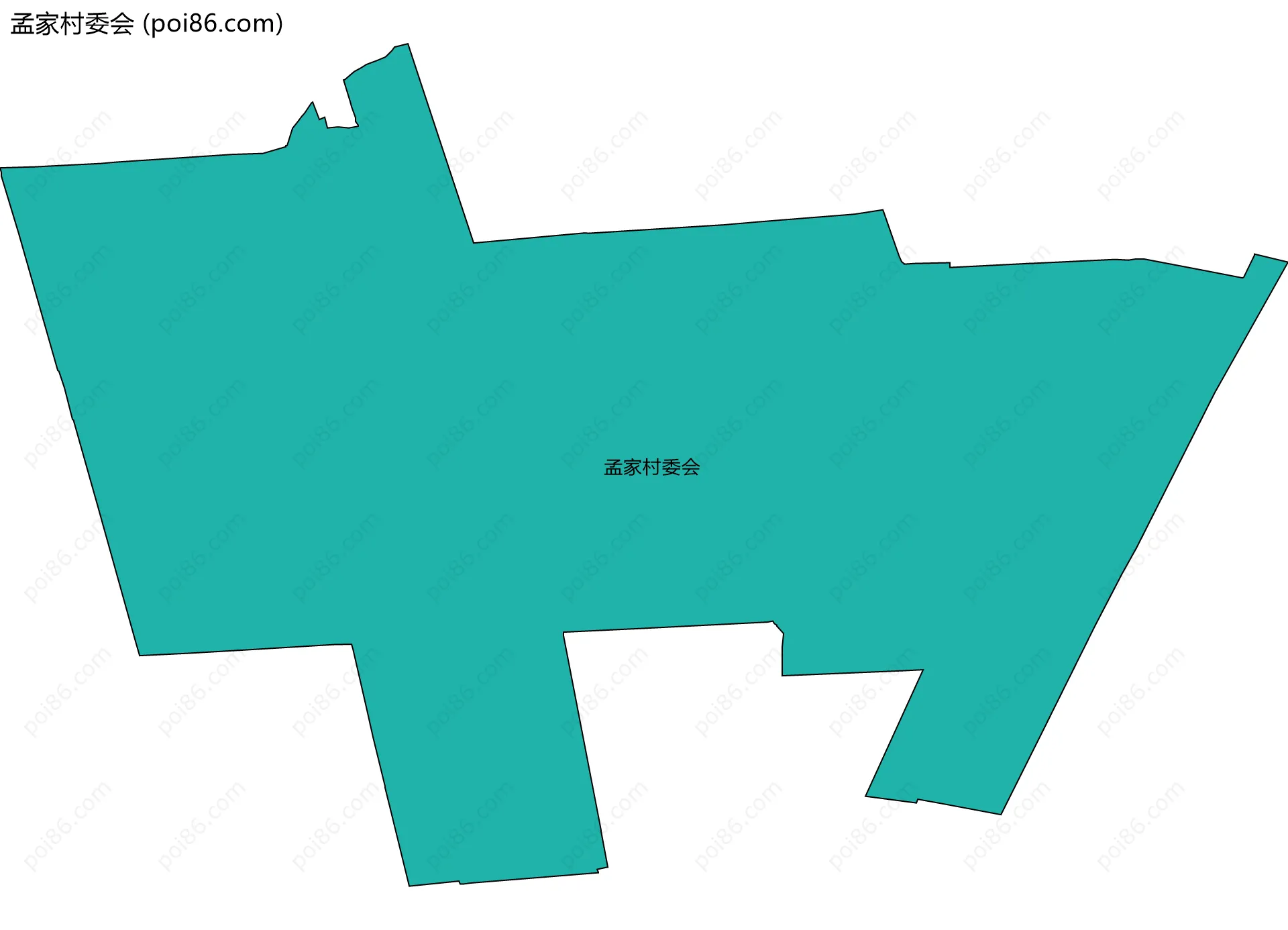 孟家村委会边界地图