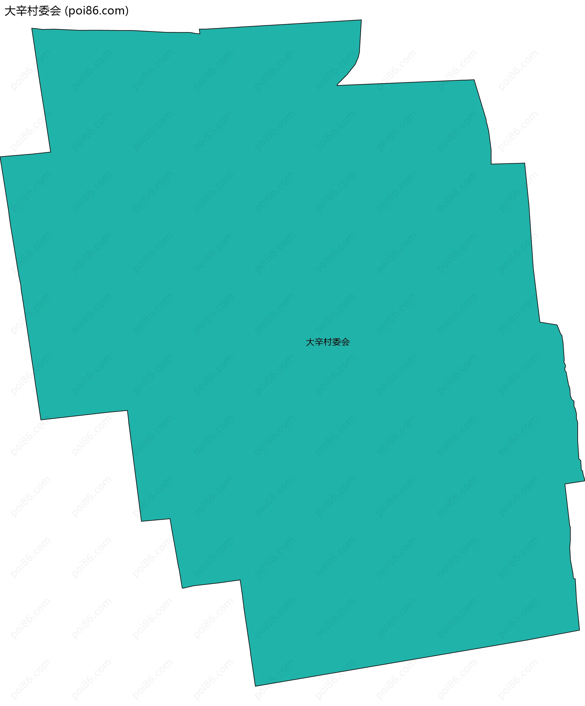 大辛村委会边界地图