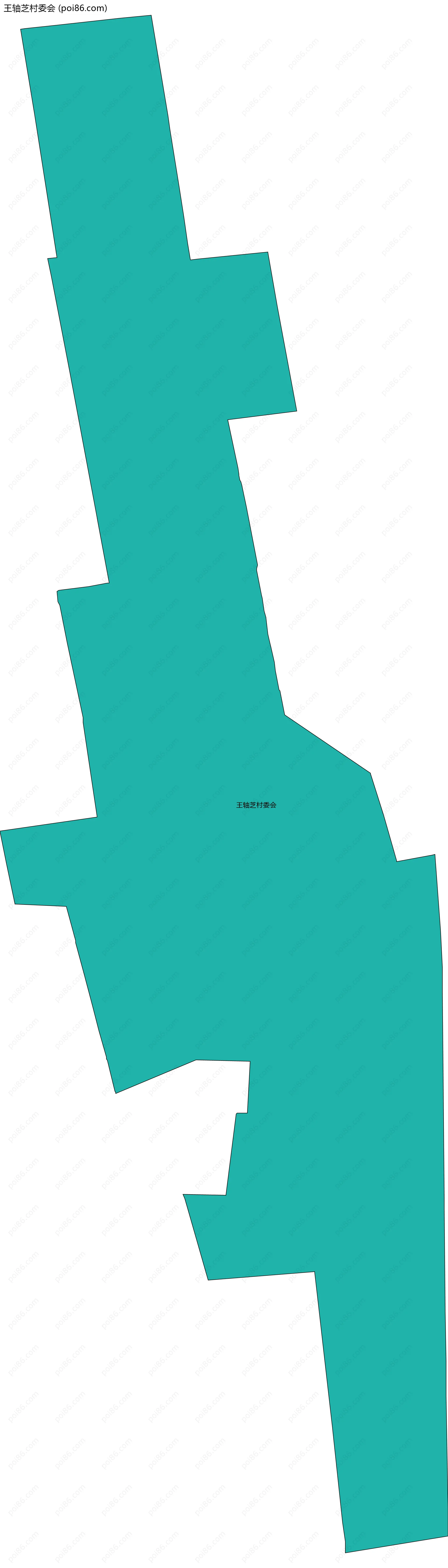 王轴芝村委会边界地图