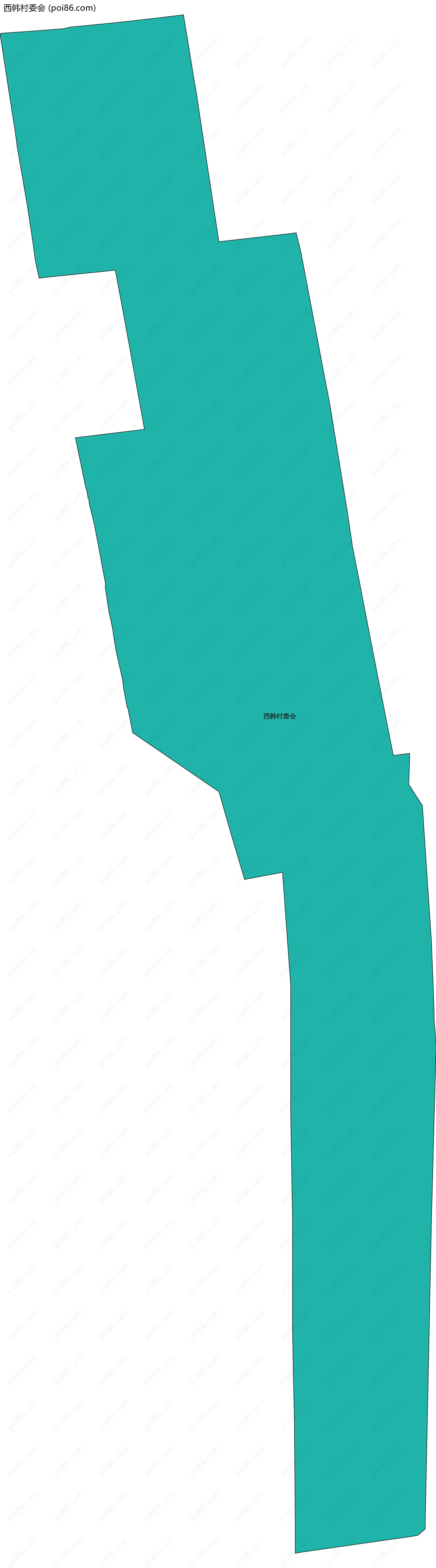 西韩村委会边界地图