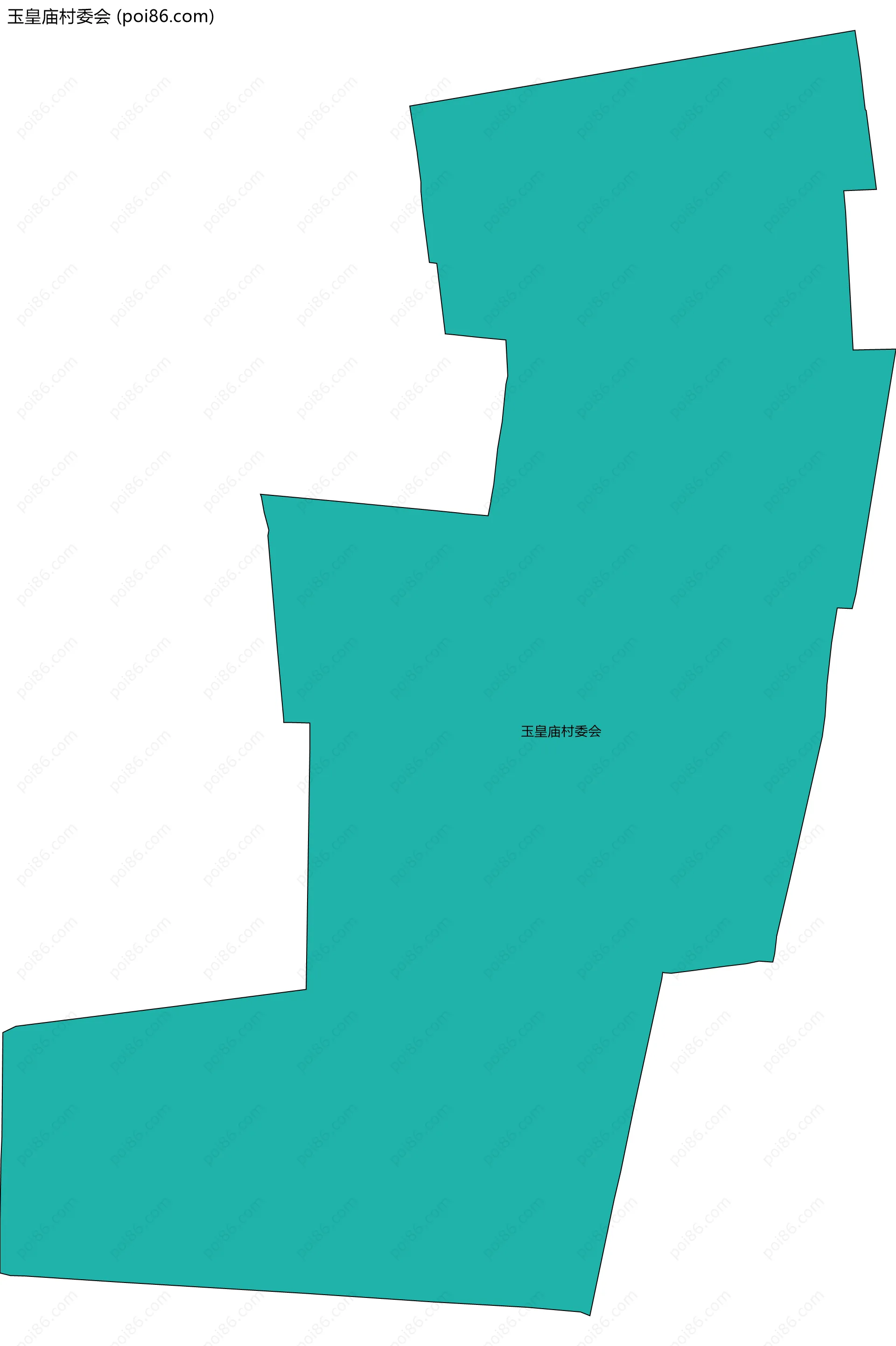 玉皇庙村委会边界地图