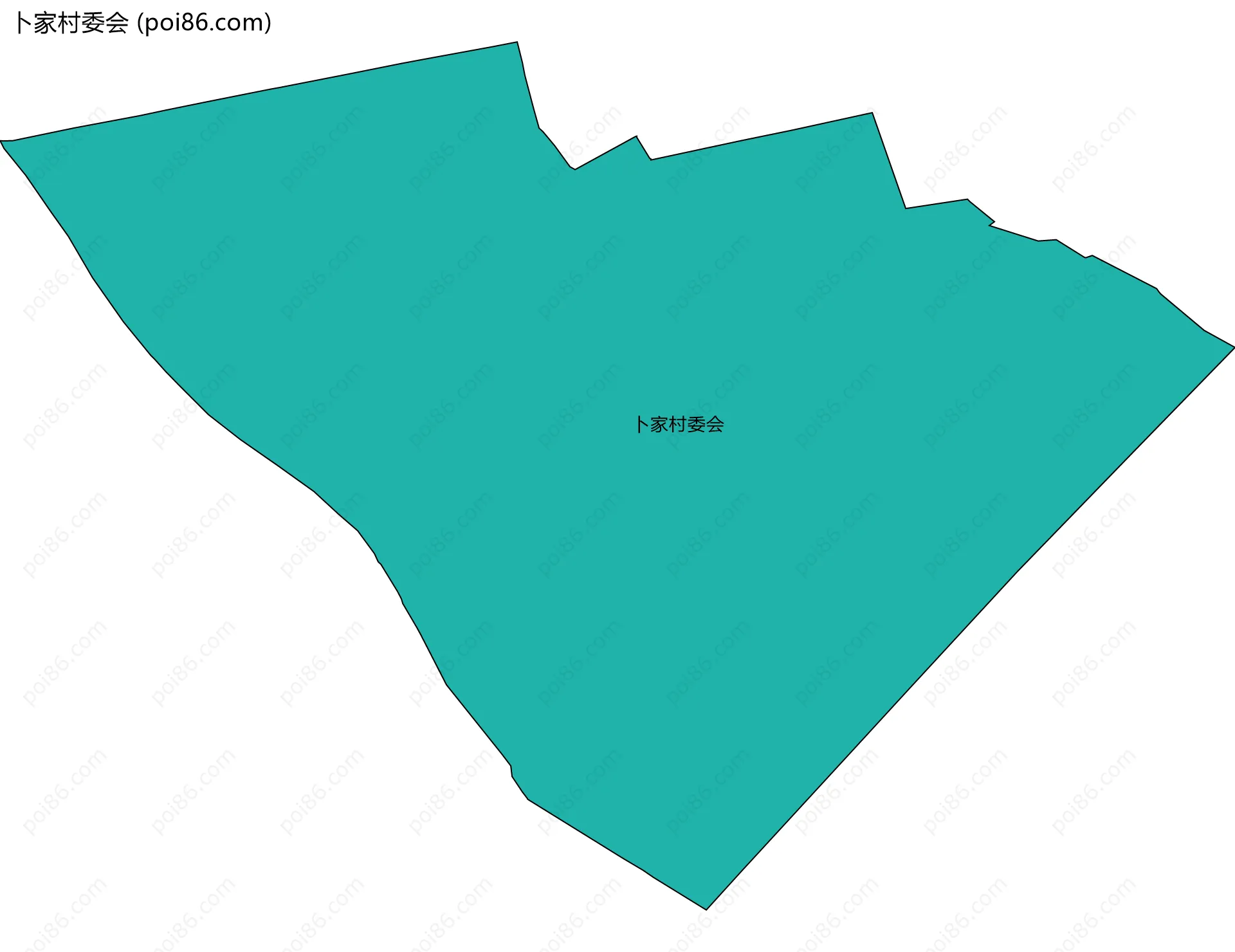 卜家村委会边界地图