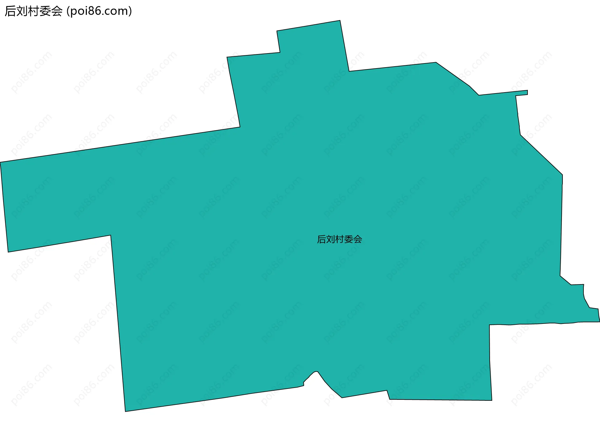 后刘村委会边界地图
