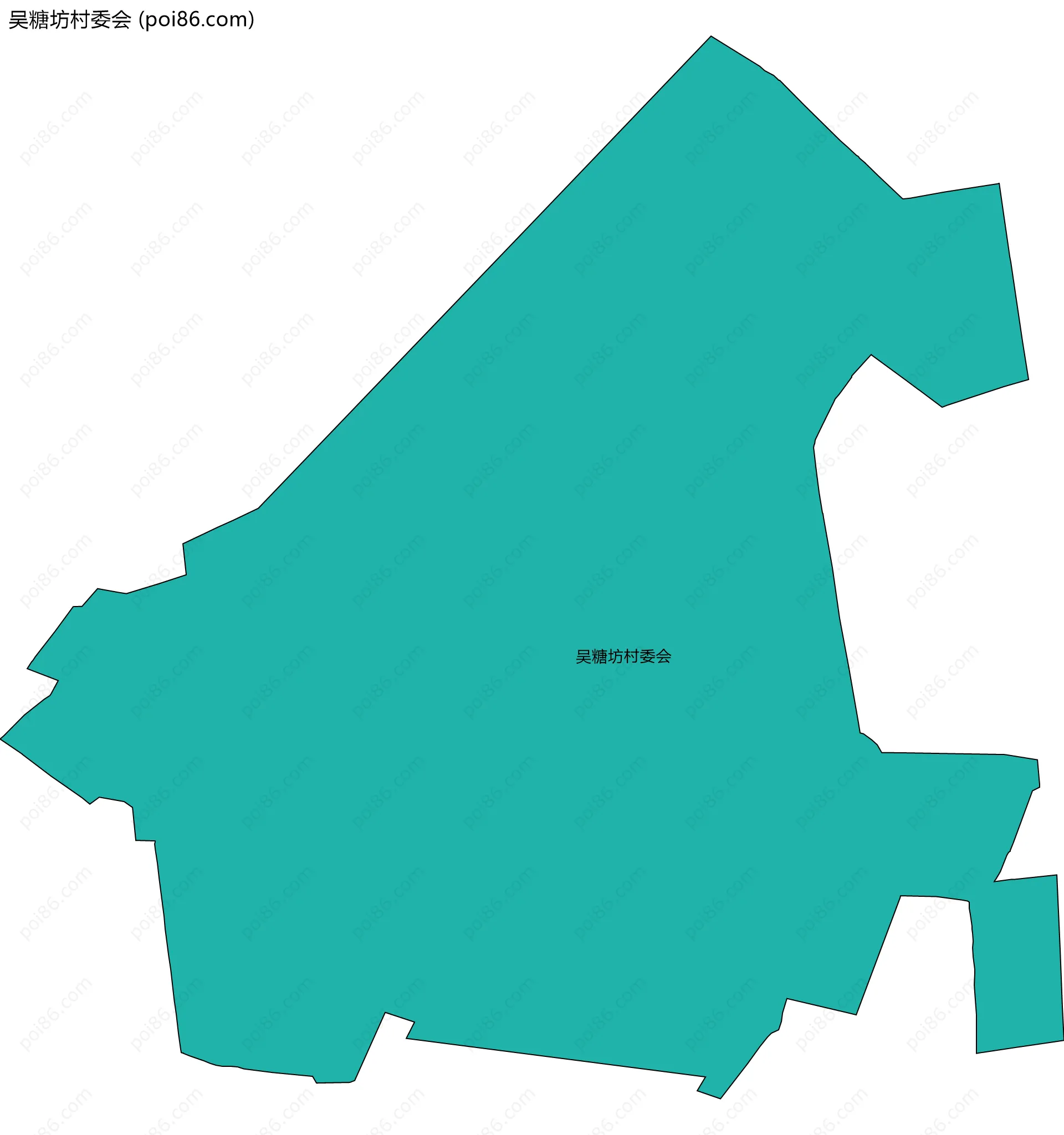 吴糖坊村委会边界地图