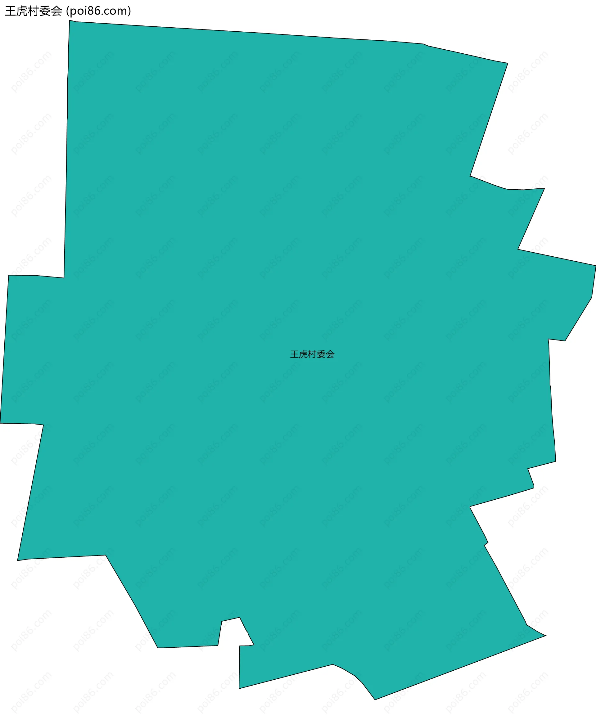 王虎村委会边界地图