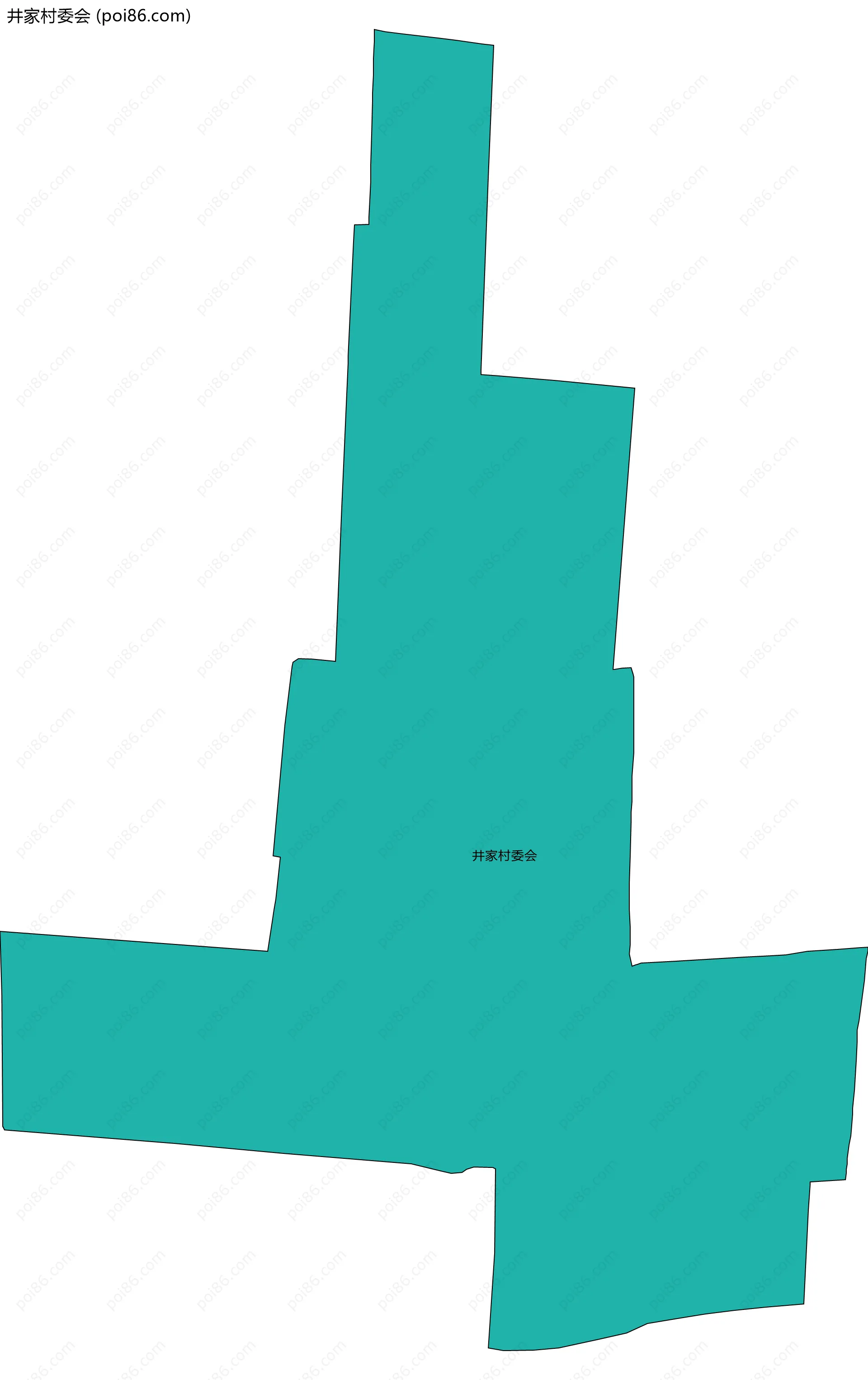 井家村委会边界地图