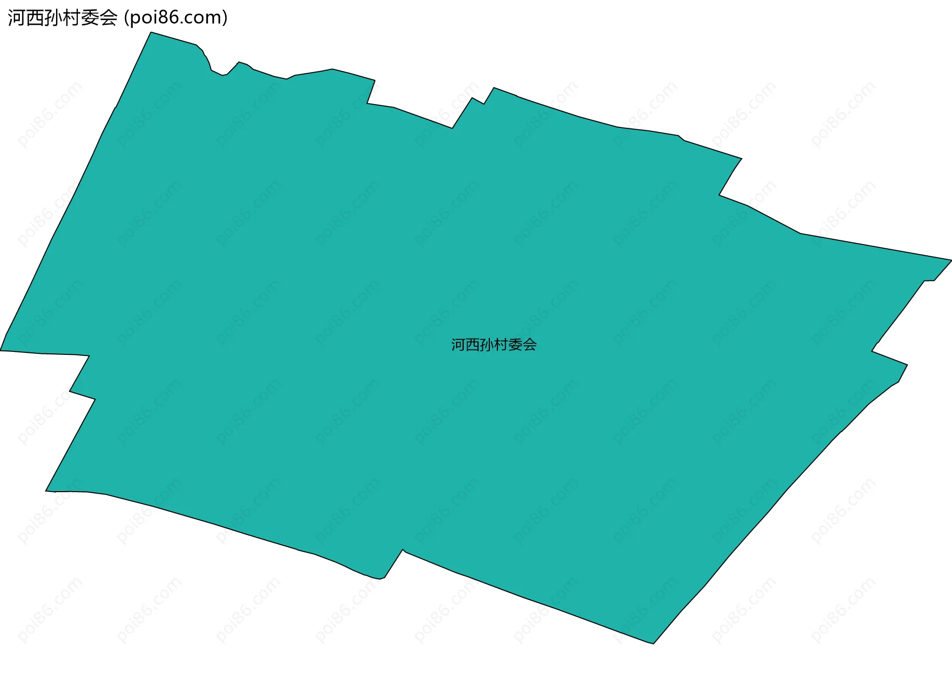 河西孙村委会边界地图