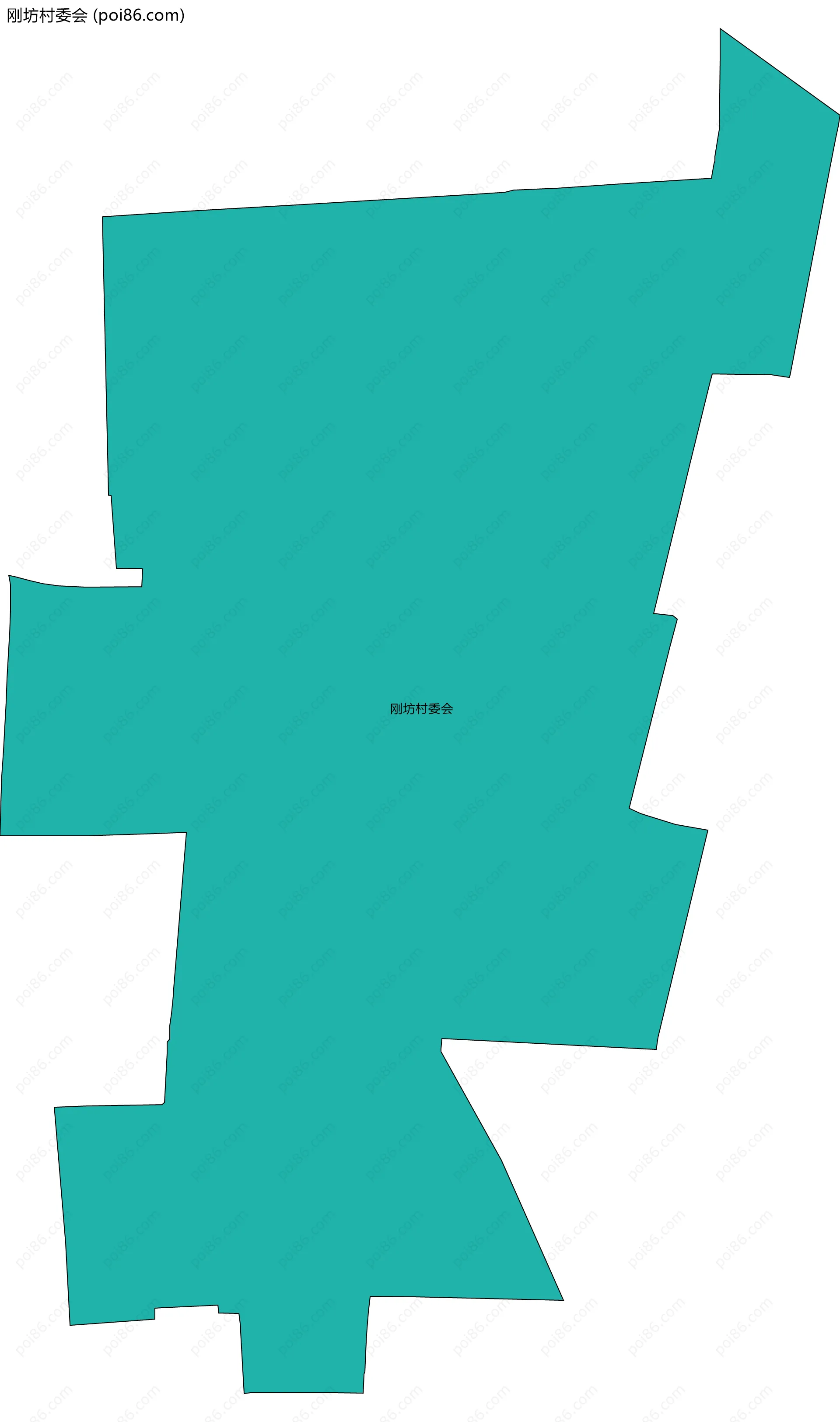 刚坊村委会边界地图