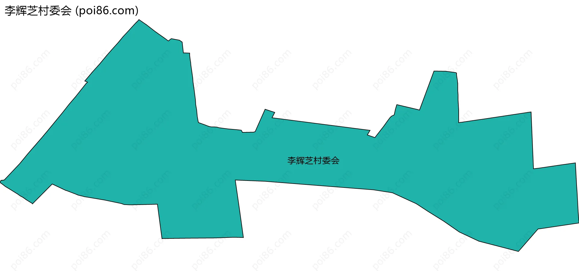 李辉芝村委会边界地图