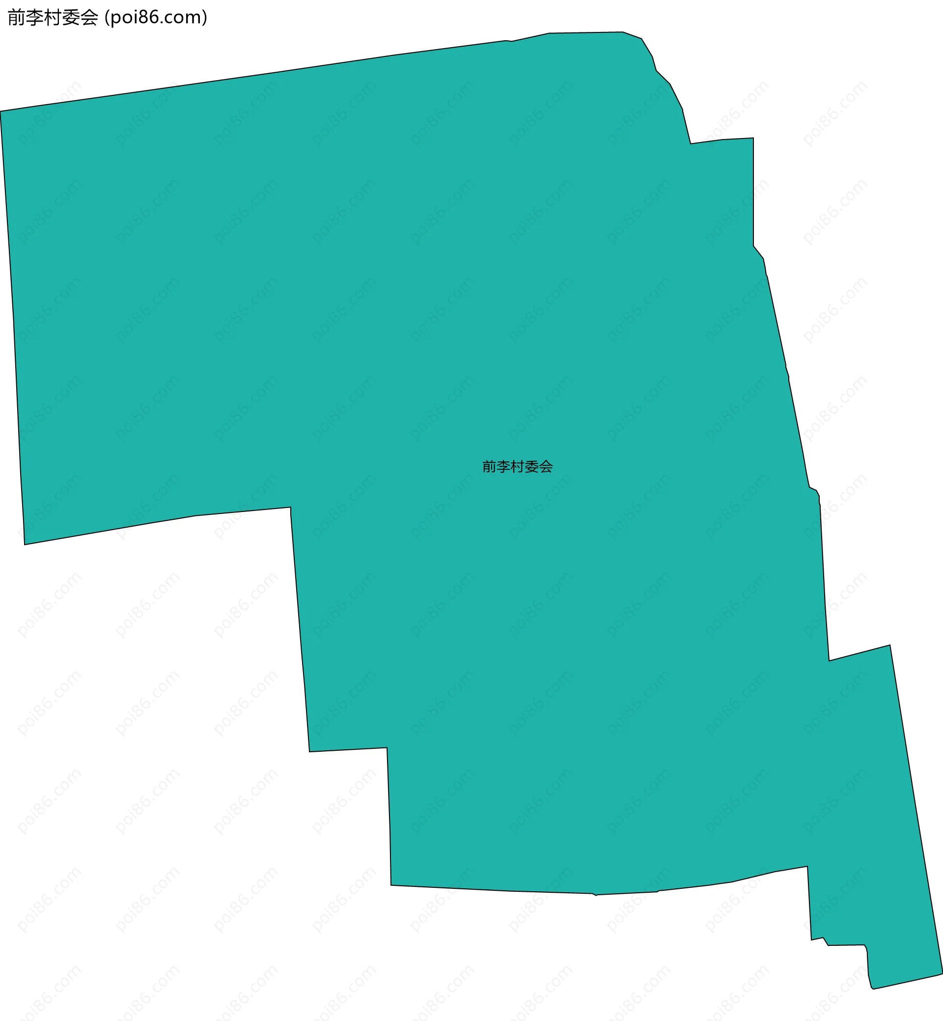 前李村委会边界地图