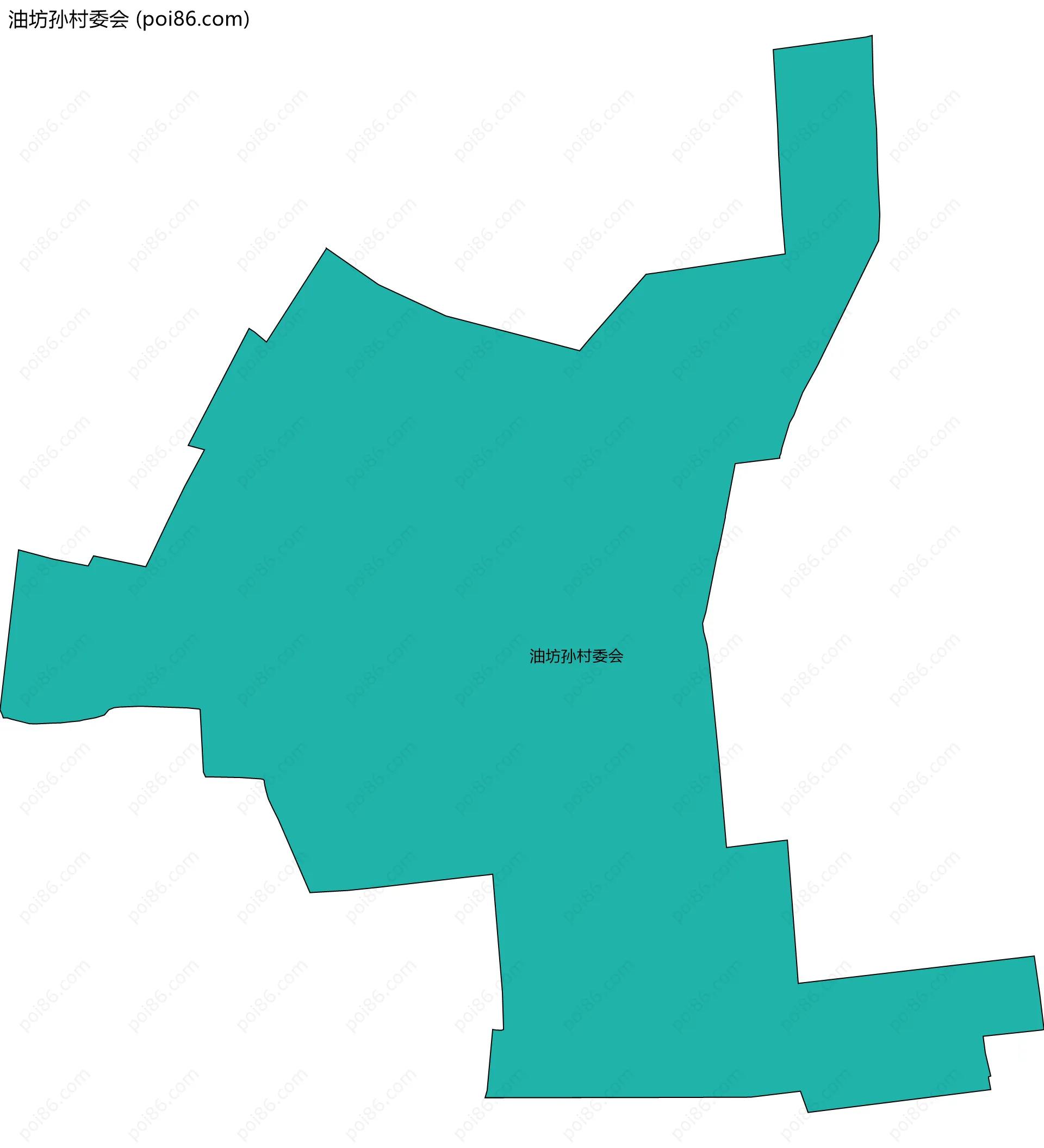 油坊孙村委会边界地图