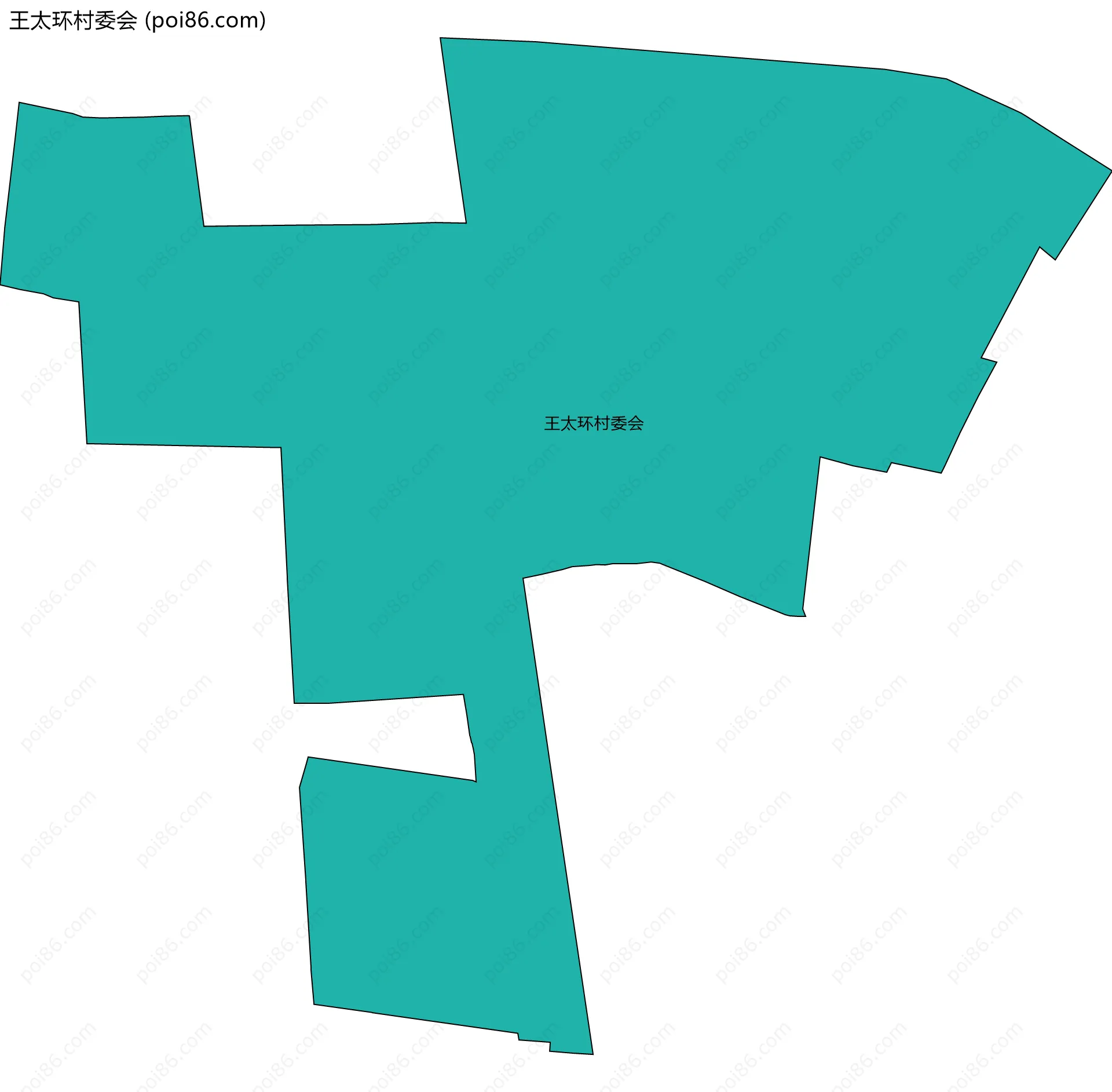 王太环村委会边界地图