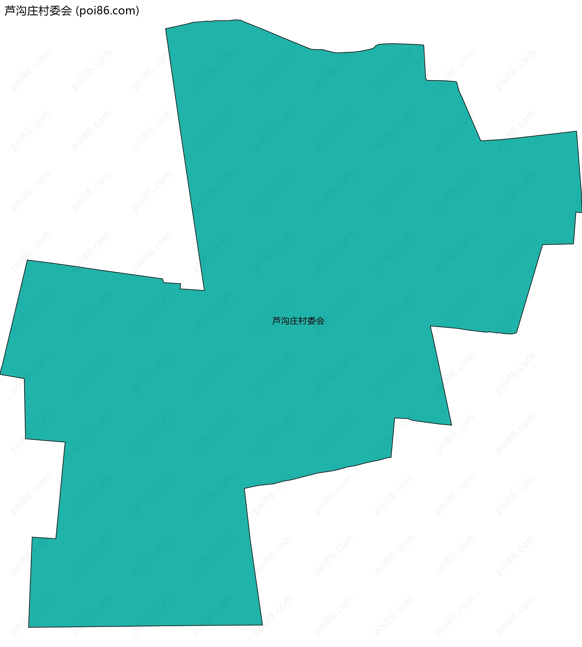 芦沟庄村委会边界地图