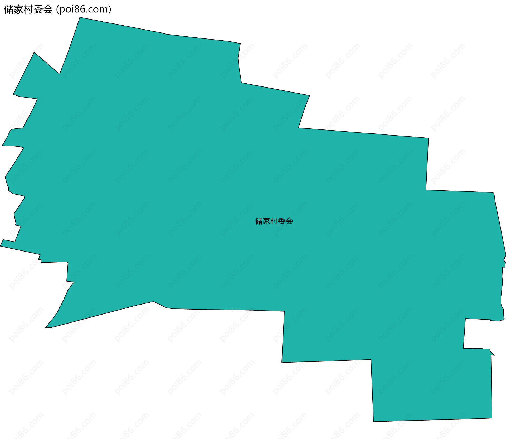 储家村委会边界地图