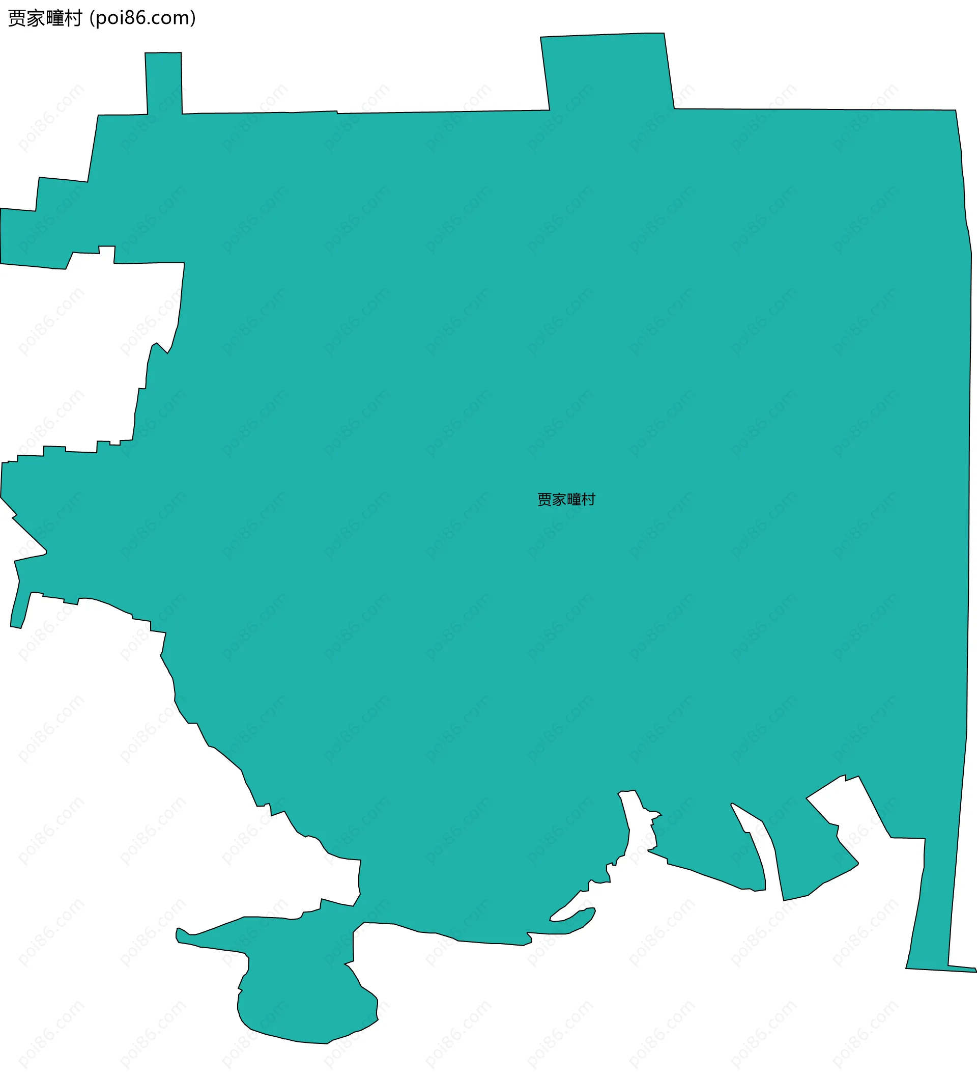 贾家疃村边界地图