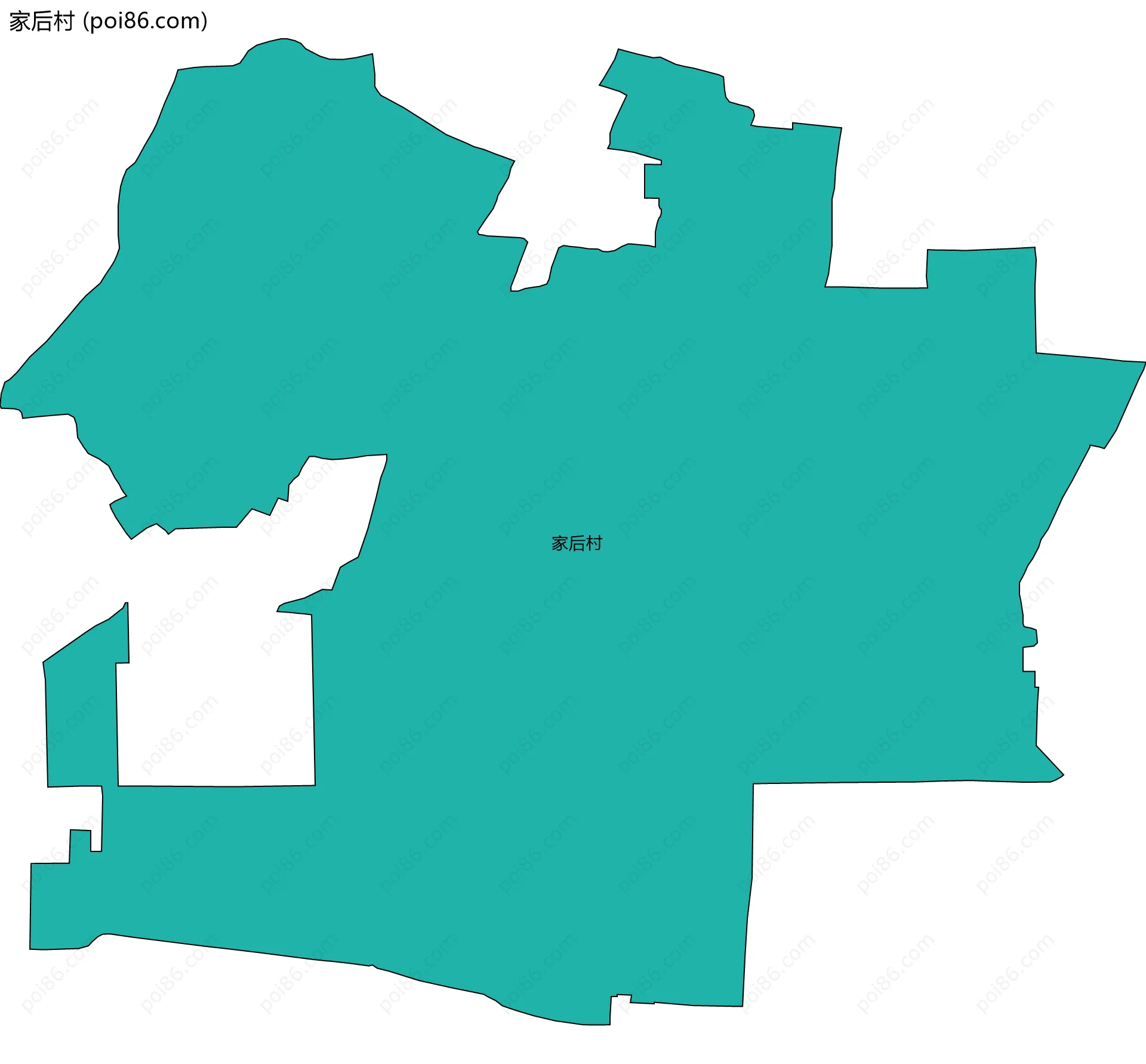 家后村边界地图