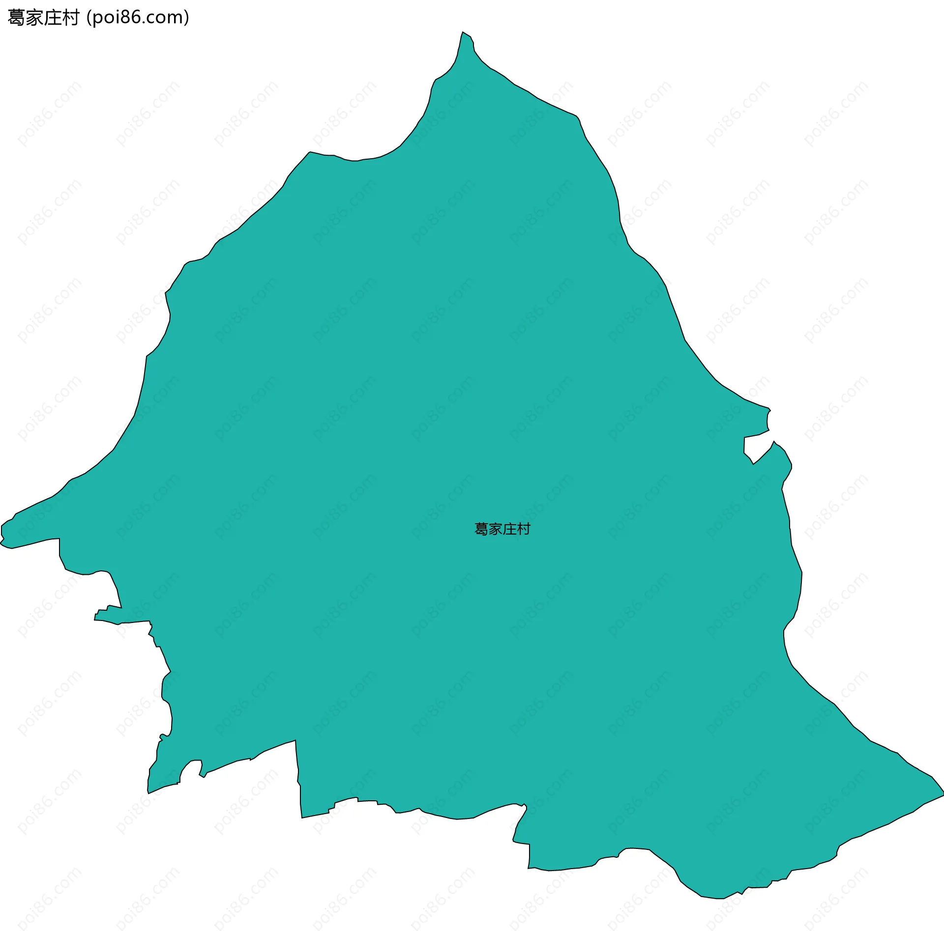 葛家庄村边界地图