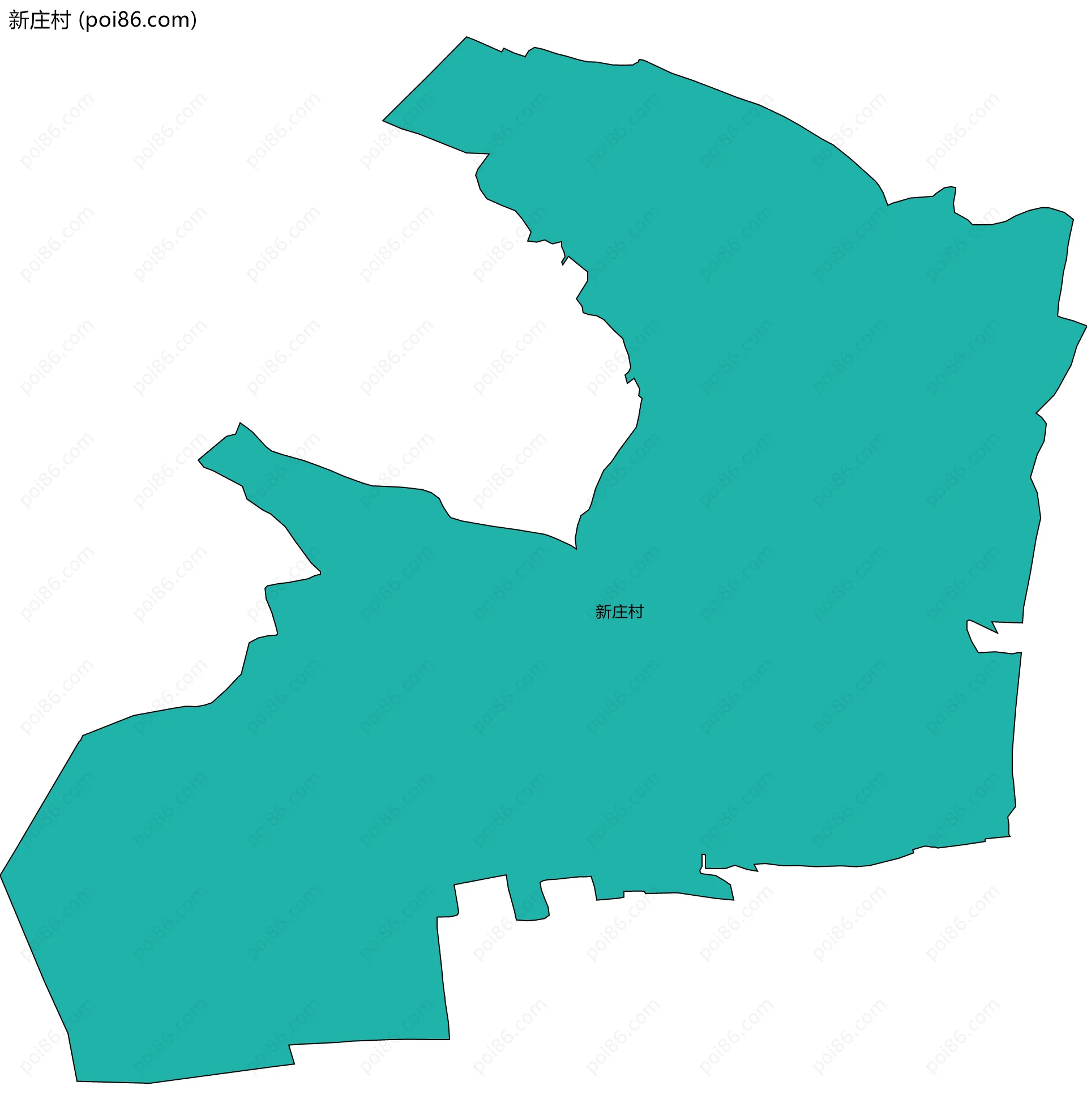 新庄村边界地图