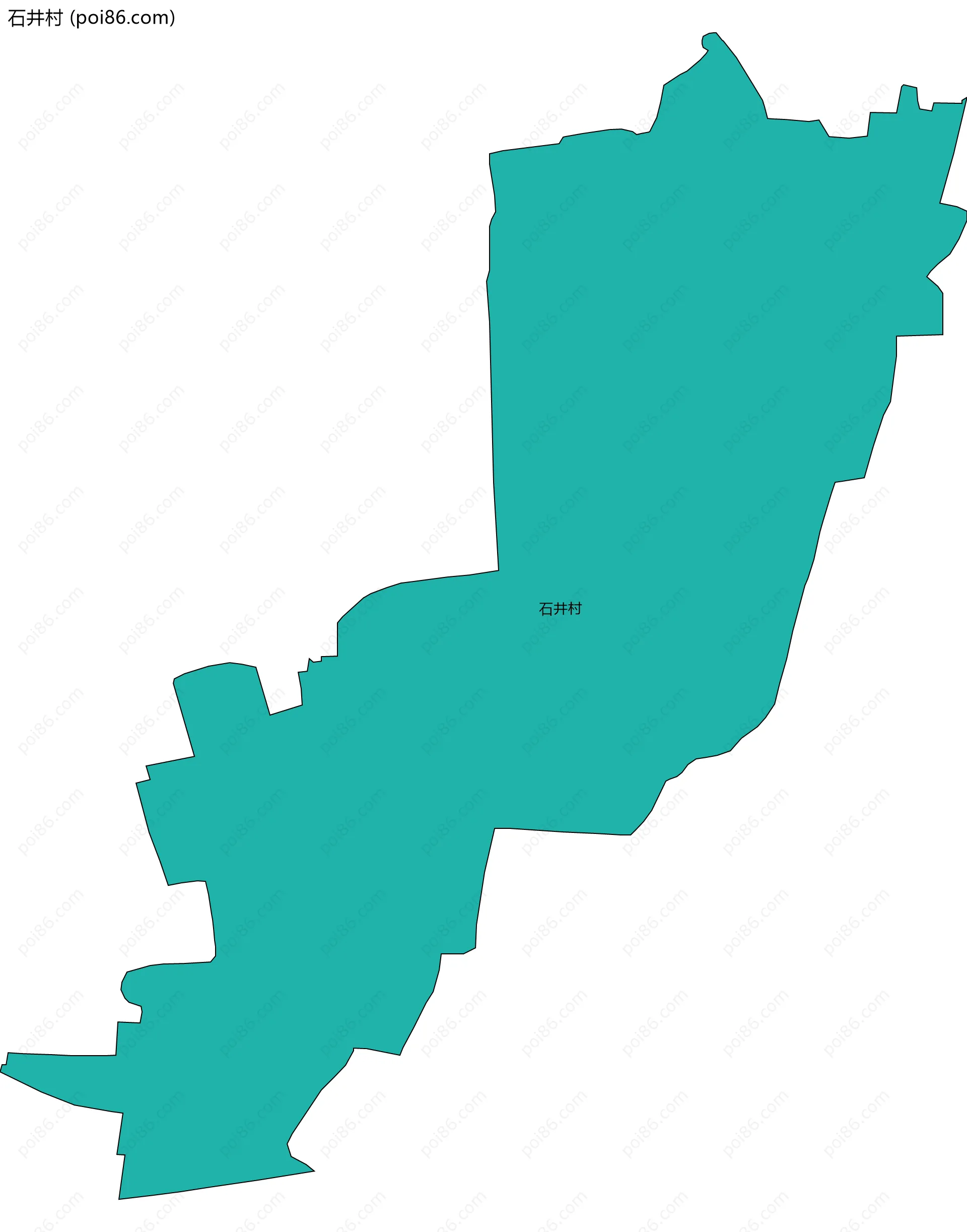 石井村边界地图