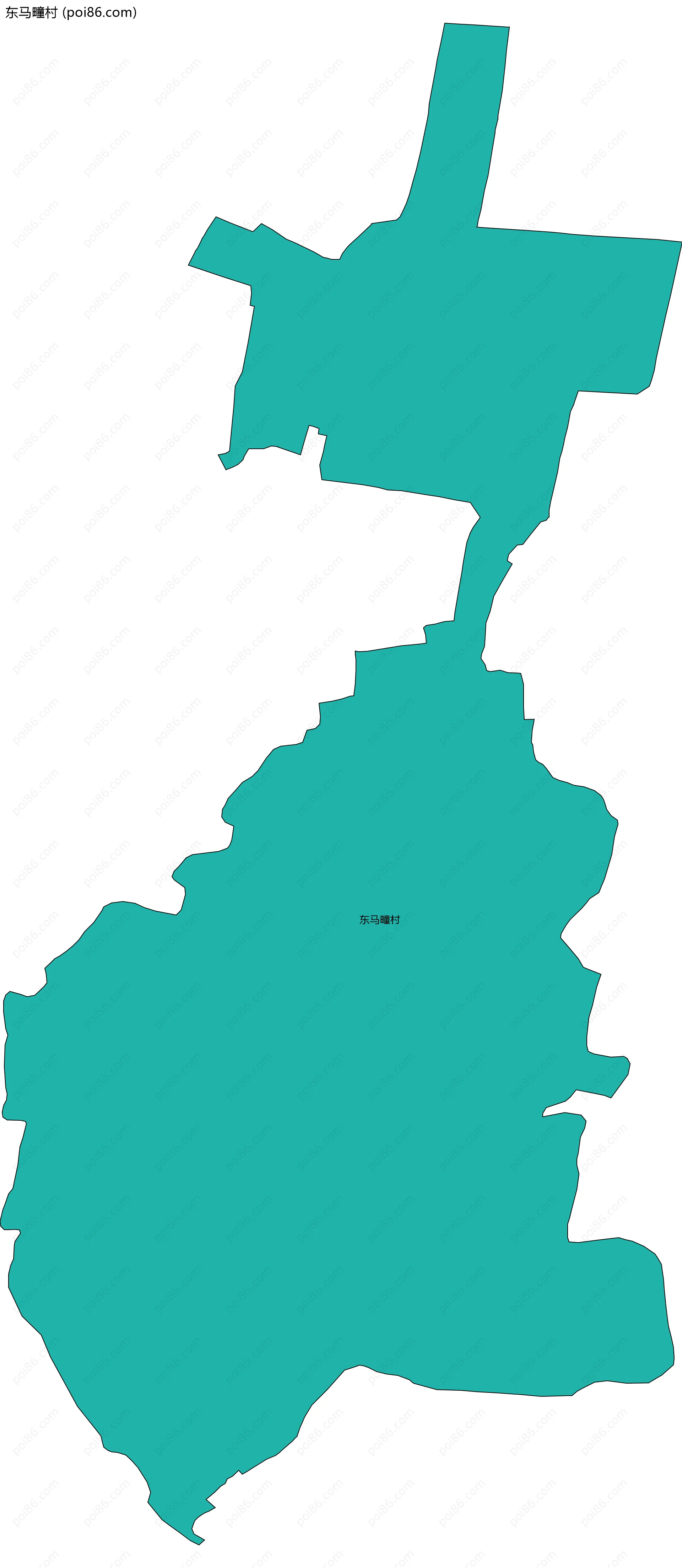 东马疃村边界地图