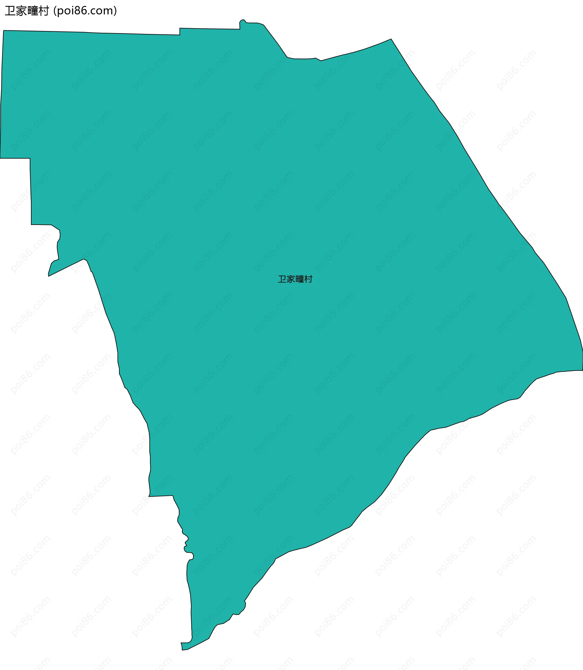 卫家疃村边界地图