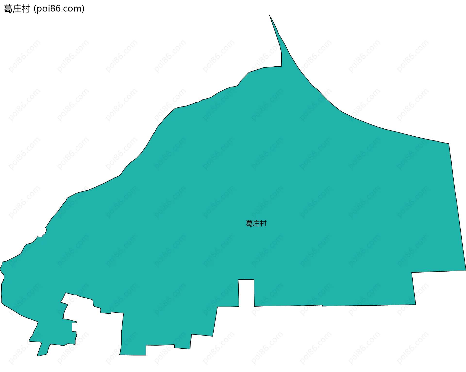 葛庄村边界地图