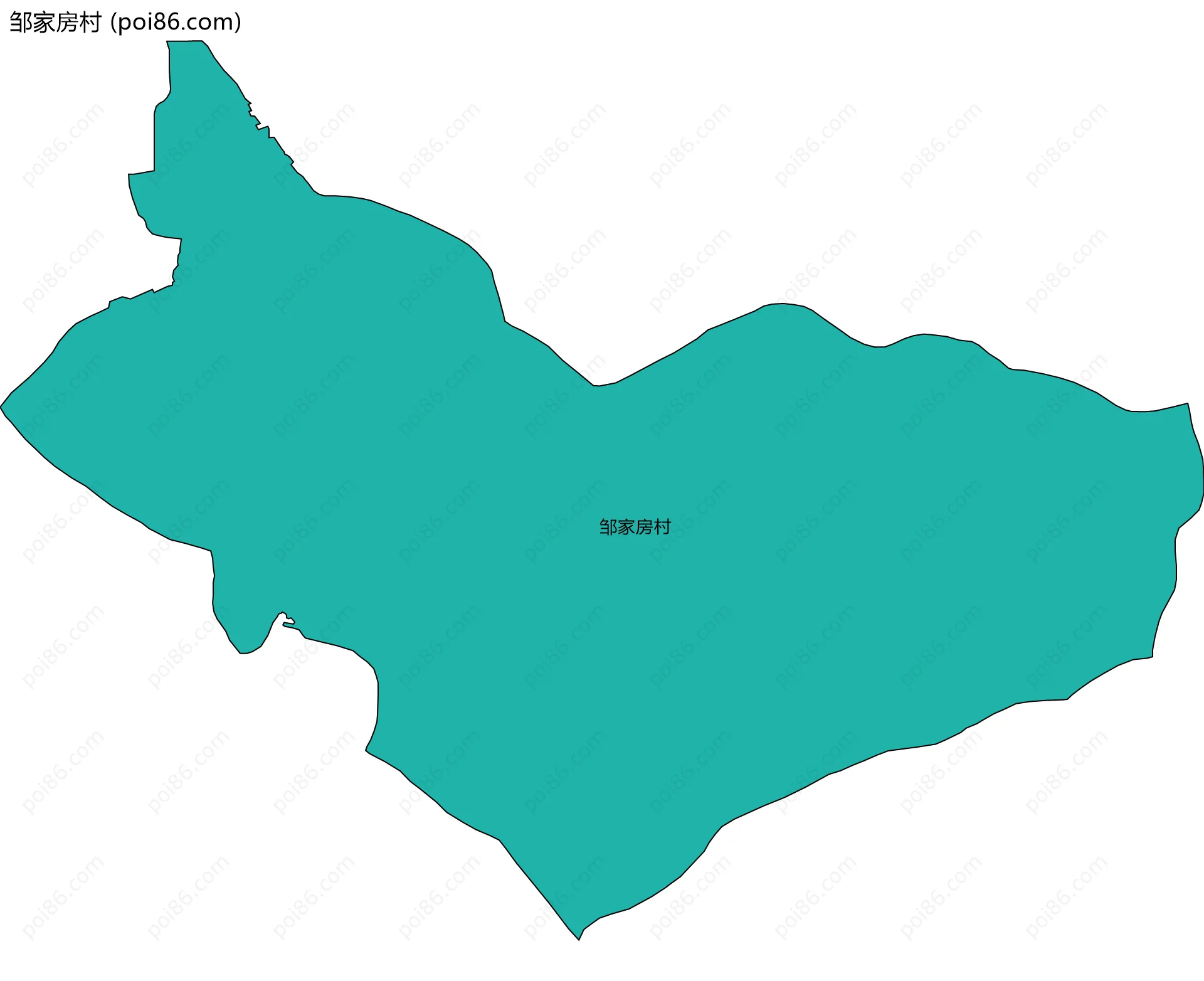 邹家房村边界地图