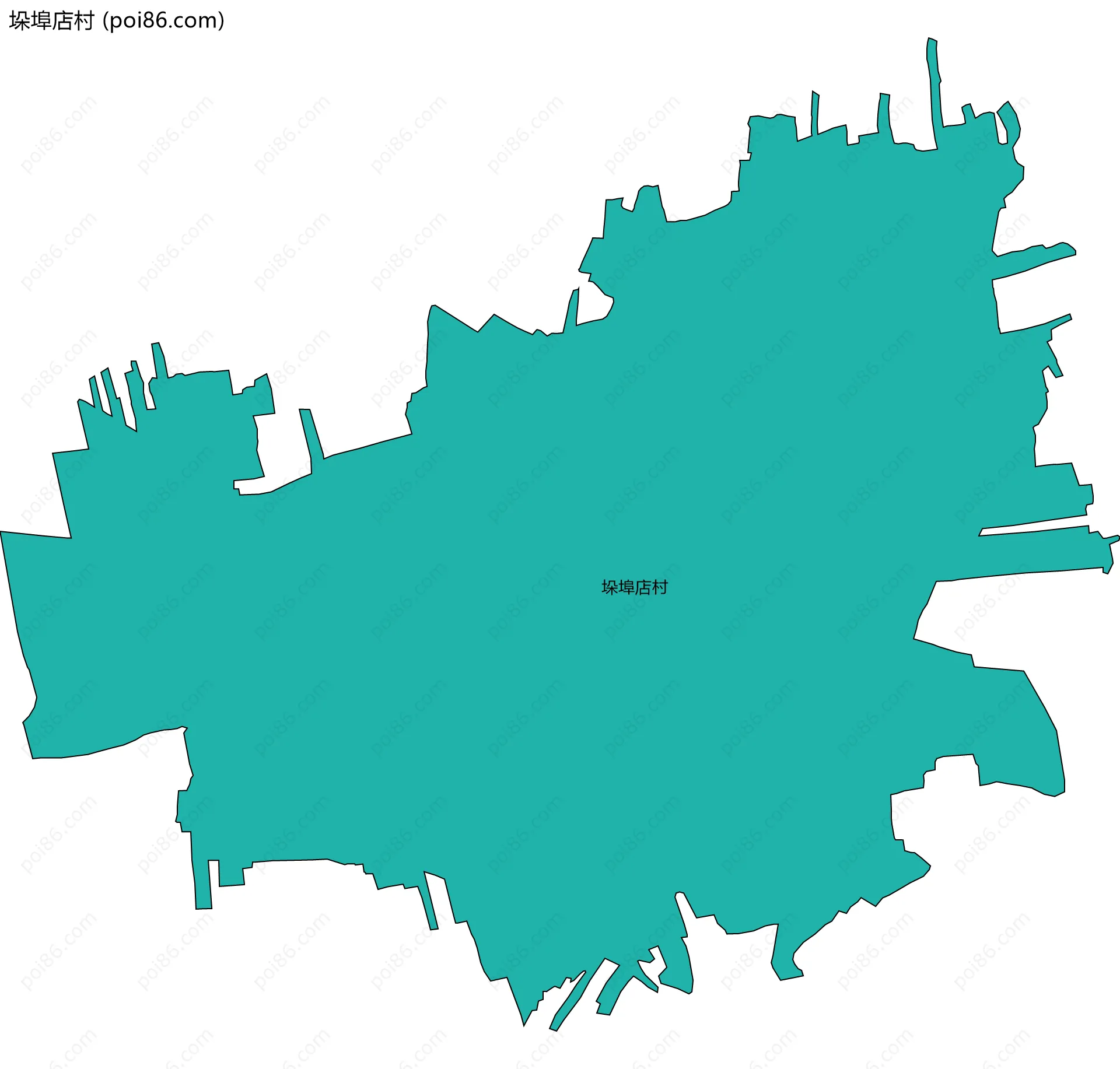 垛埠店村边界地图