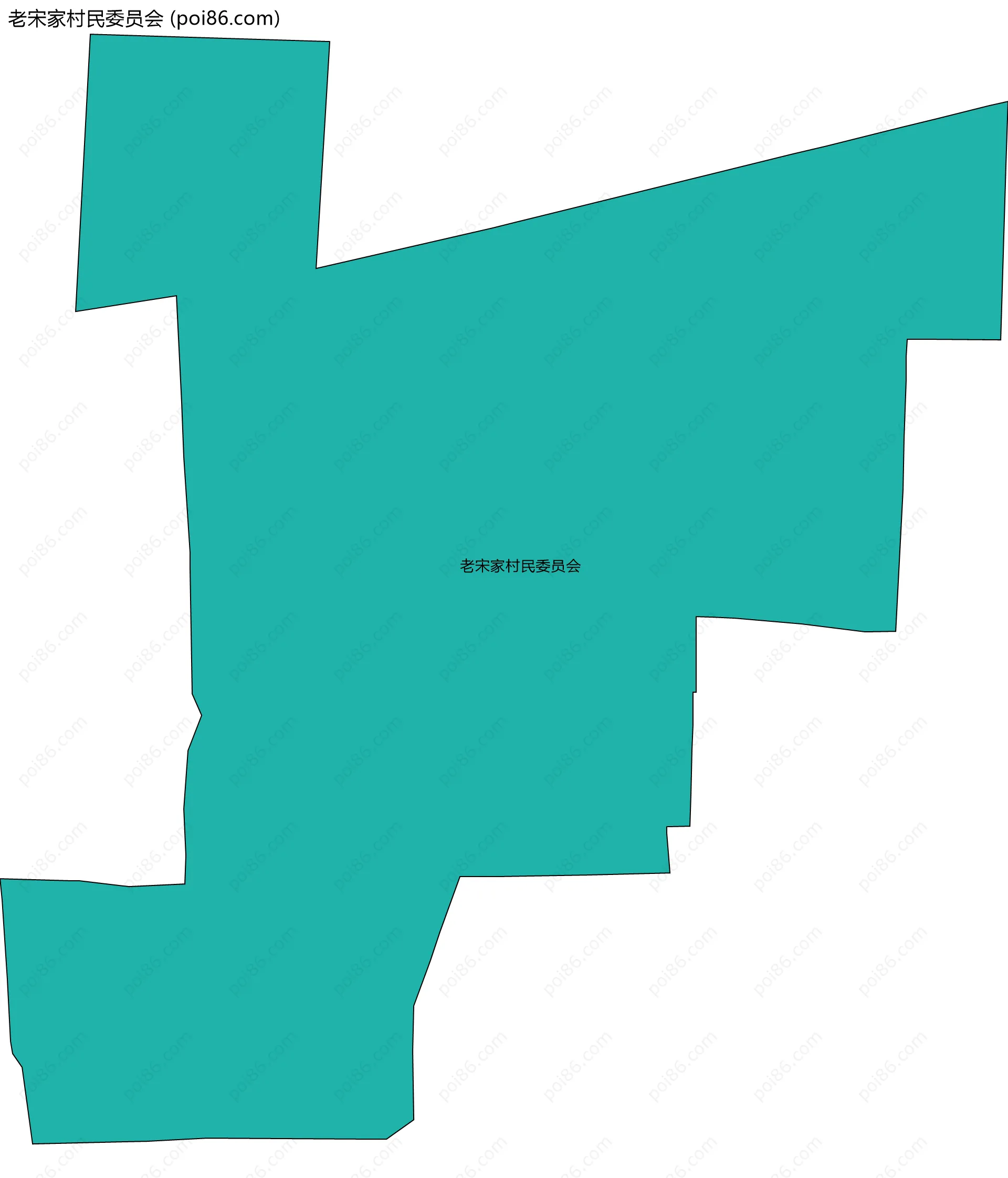 老宋家村民委员会边界地图