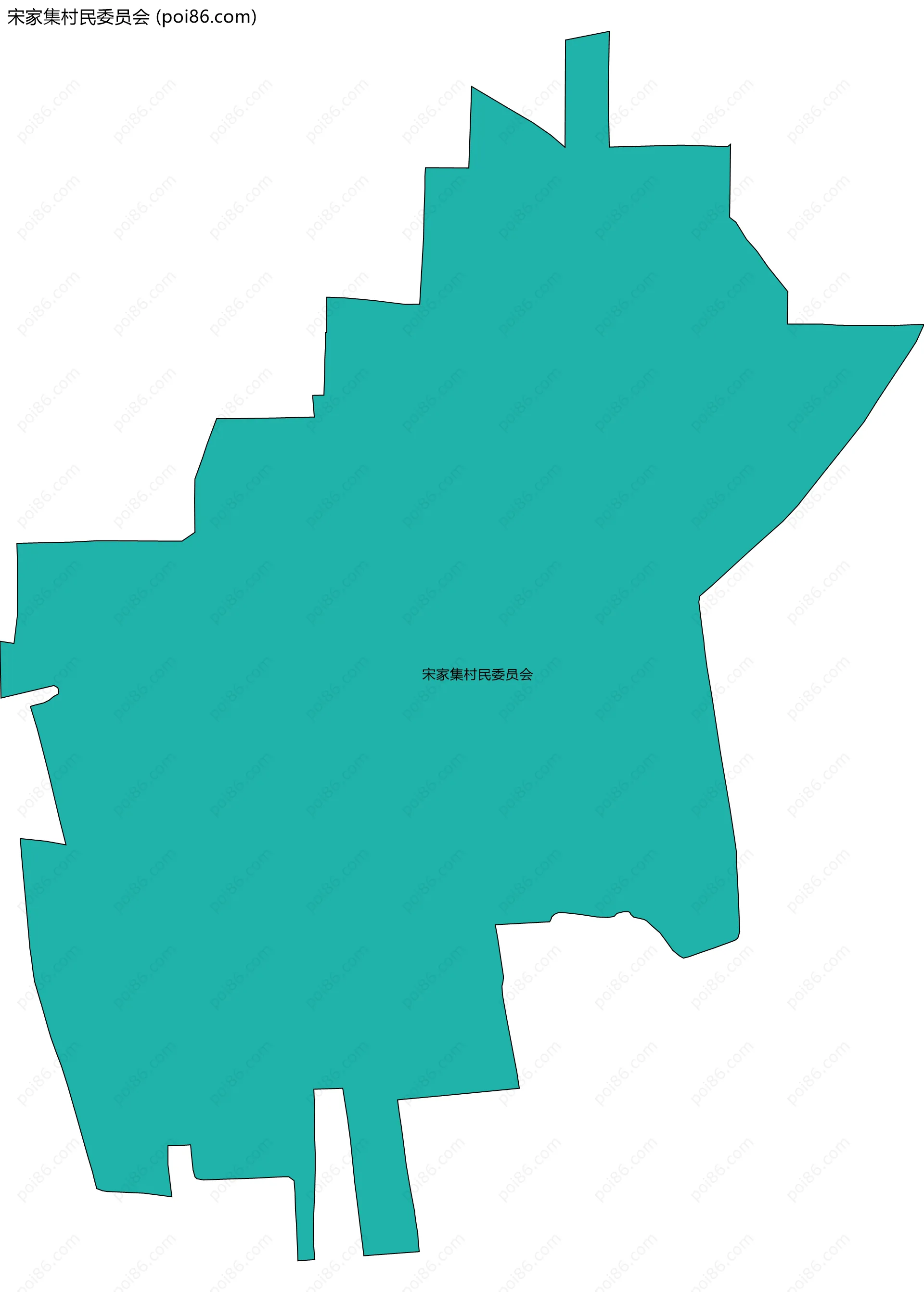宋家集村民委员会边界地图
