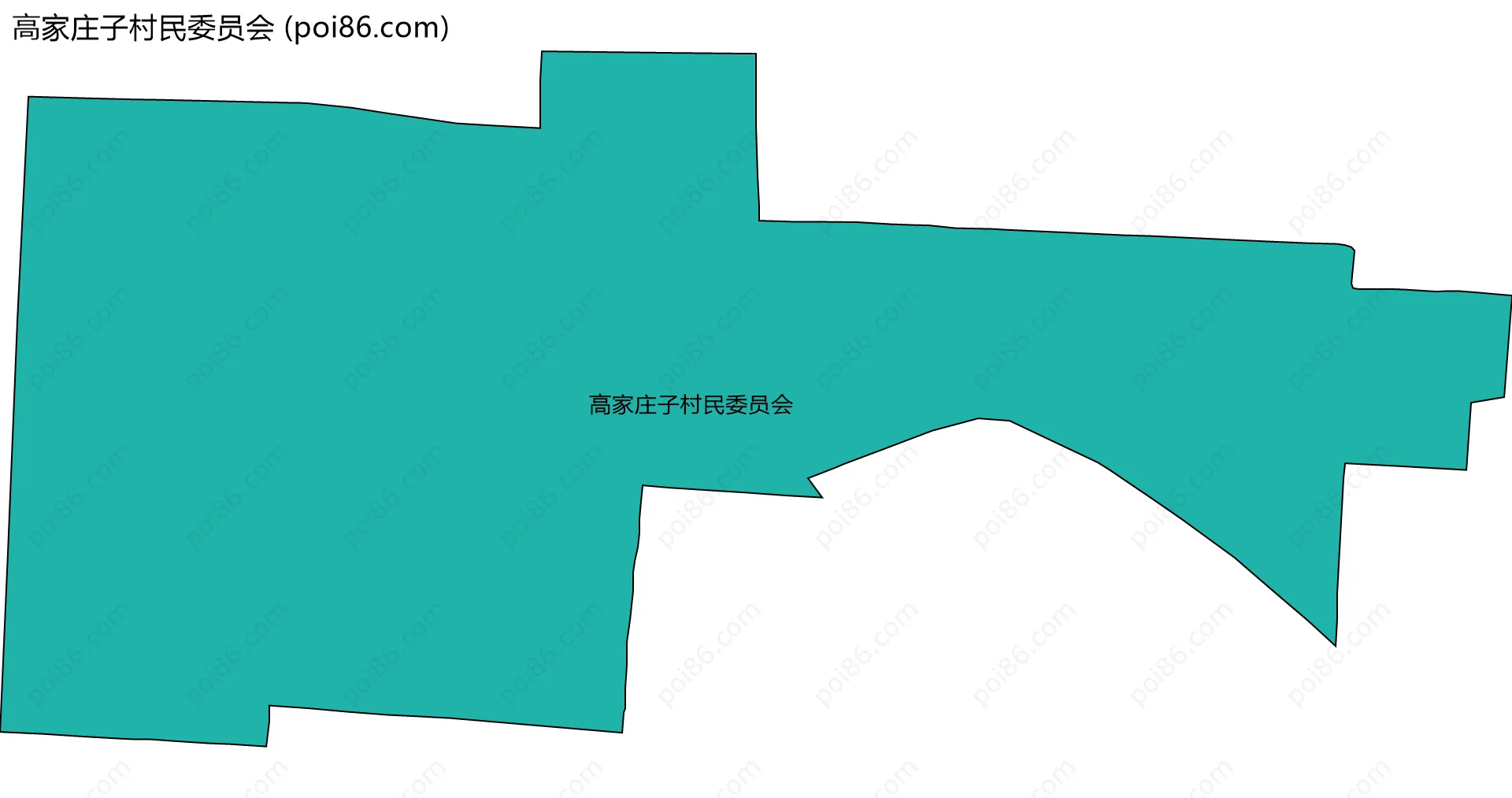 高家庄子村民委员会边界地图
