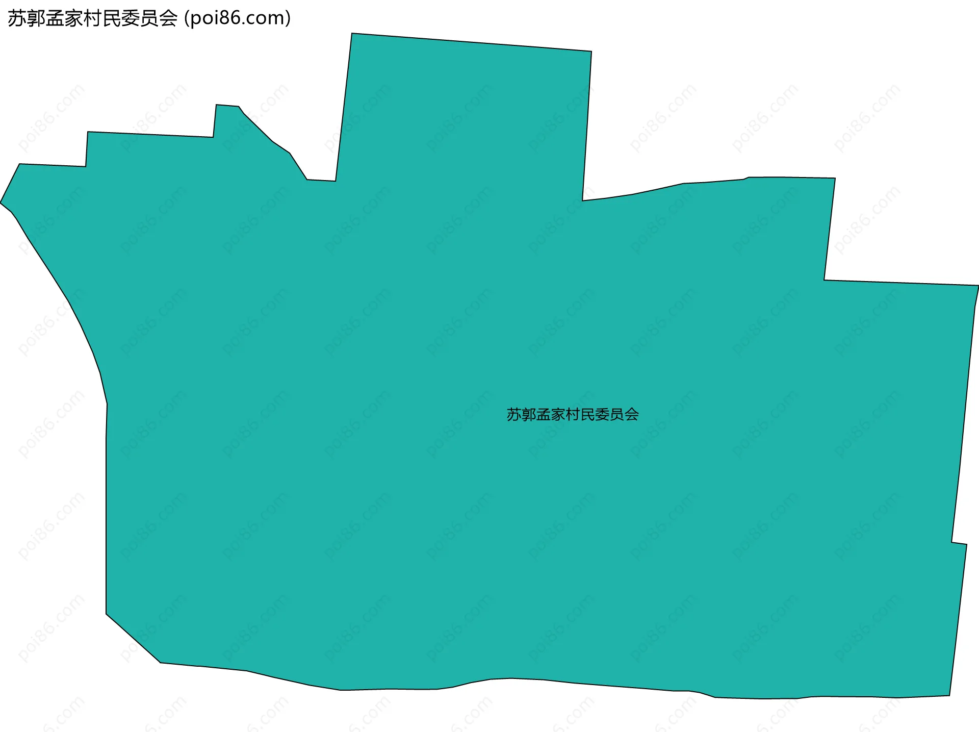 苏郭孟家村民委员会边界地图