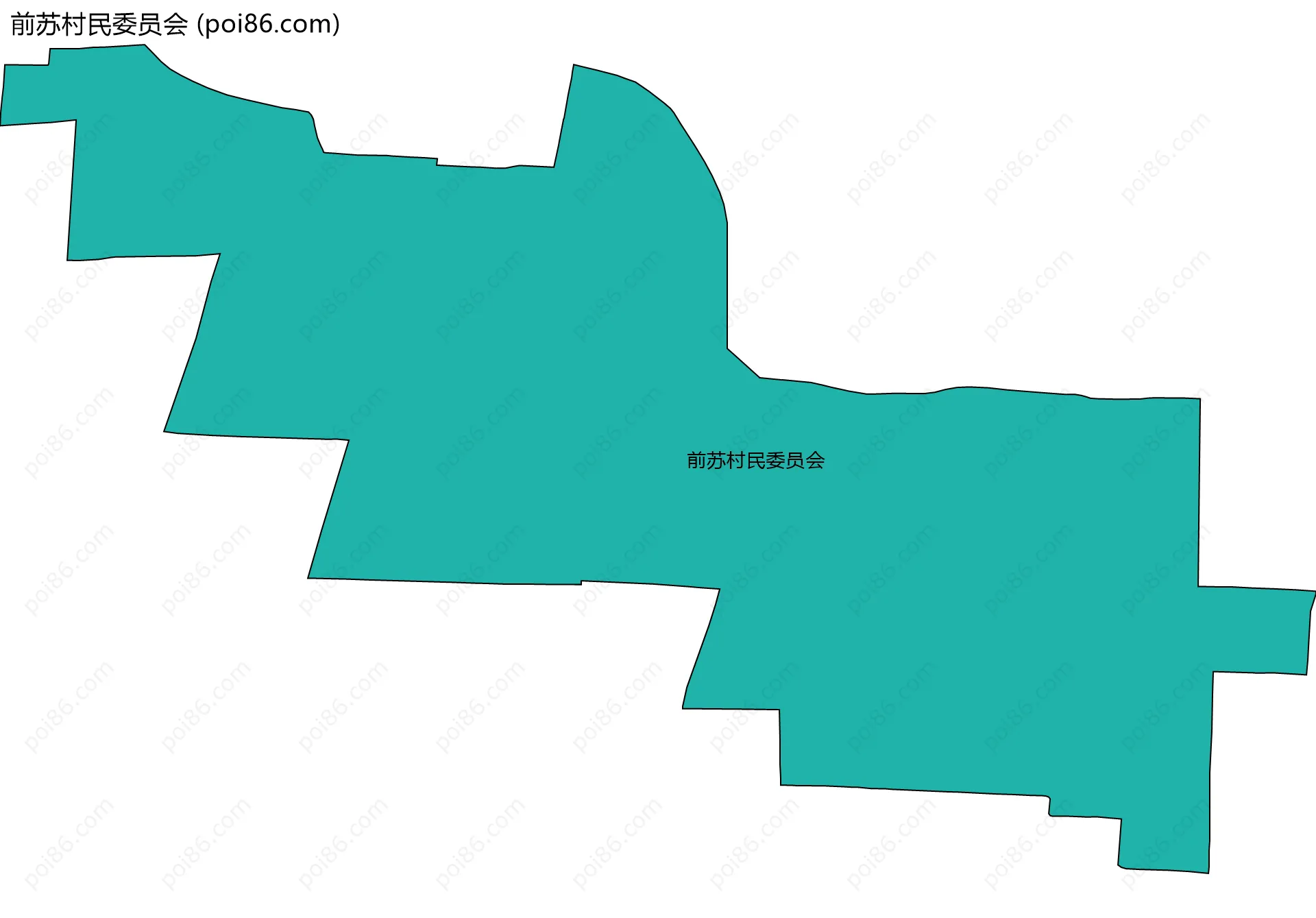 前苏村民委员会边界地图