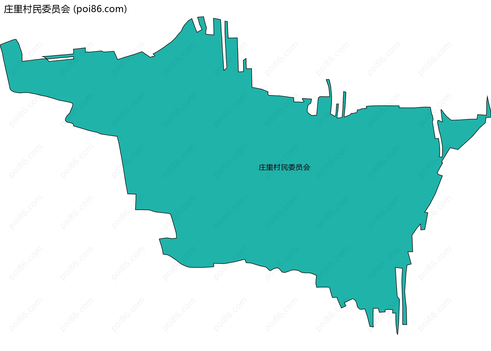 庄里村民委员会边界地图