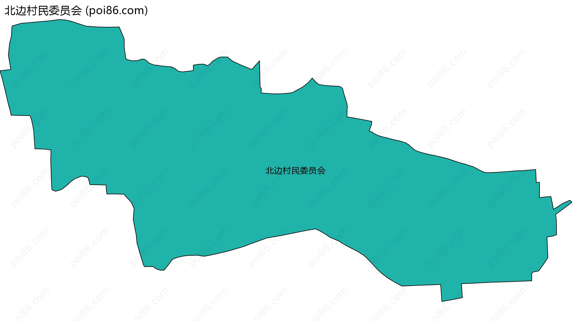 北边村民委员会边界地图
