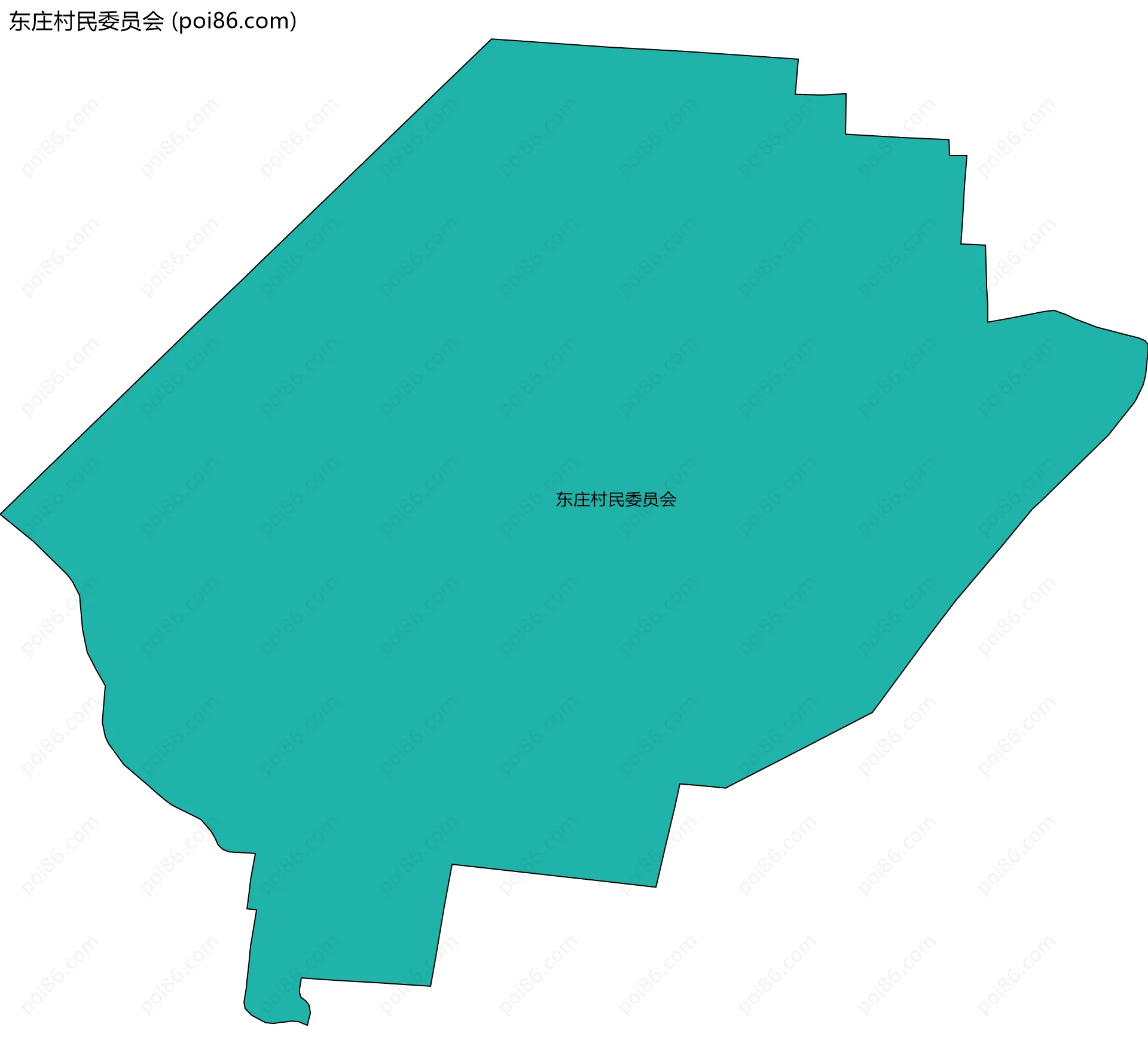 东庄村民委员会边界地图
