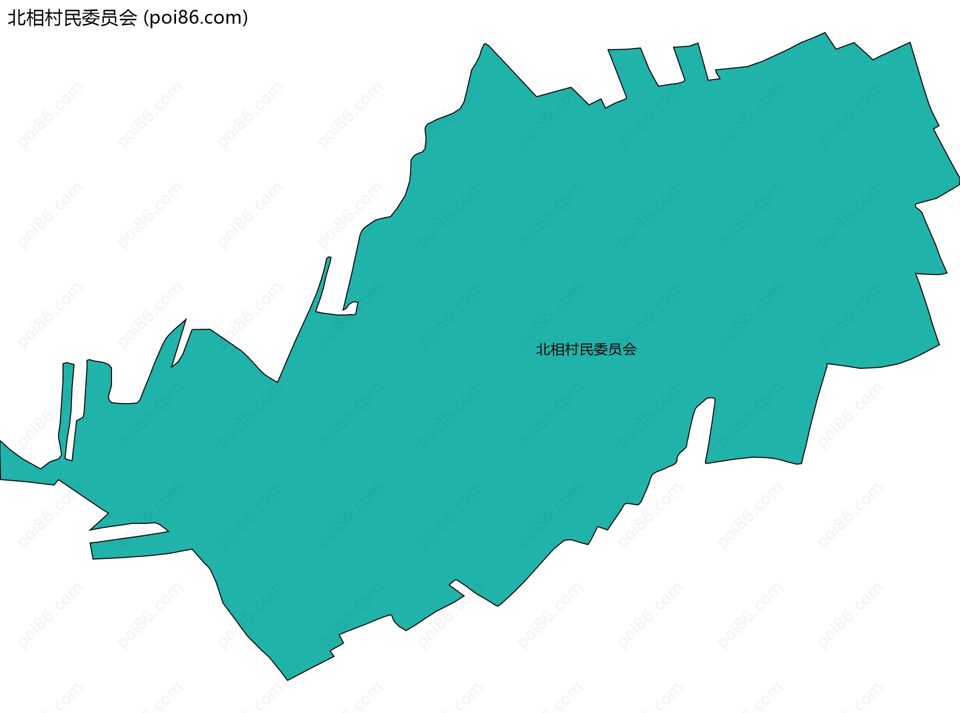 北相村民委员会边界地图