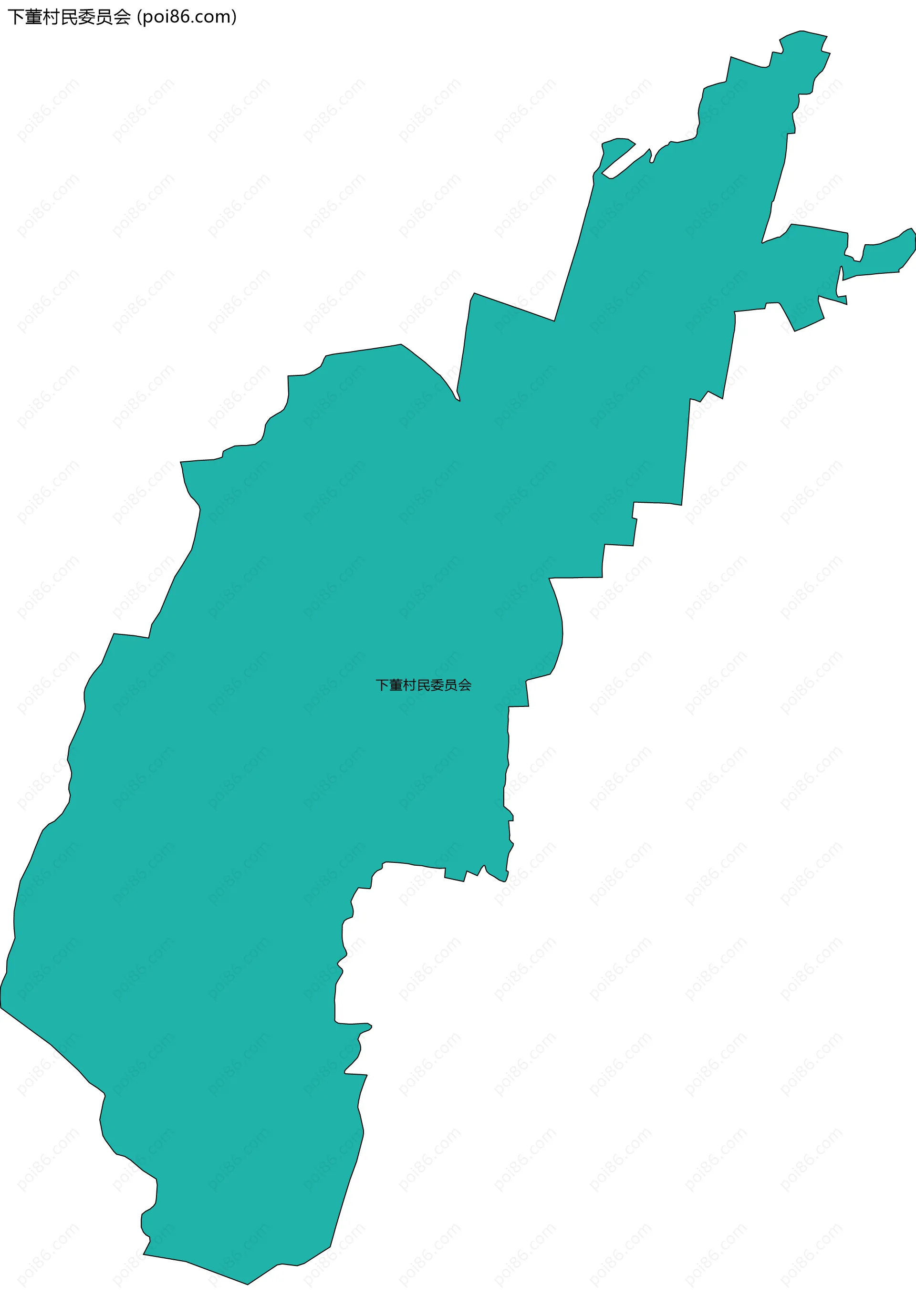 下董村民委员会边界地图