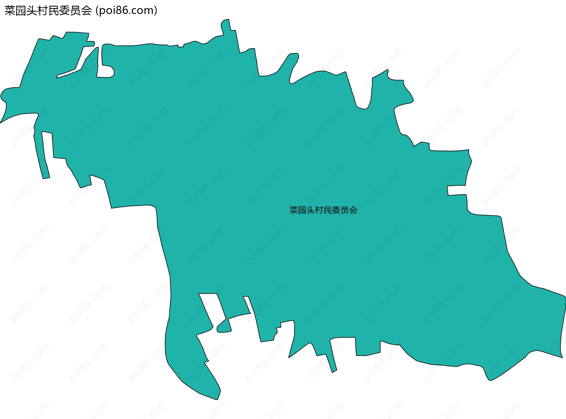 菜园头村民委员会边界地图