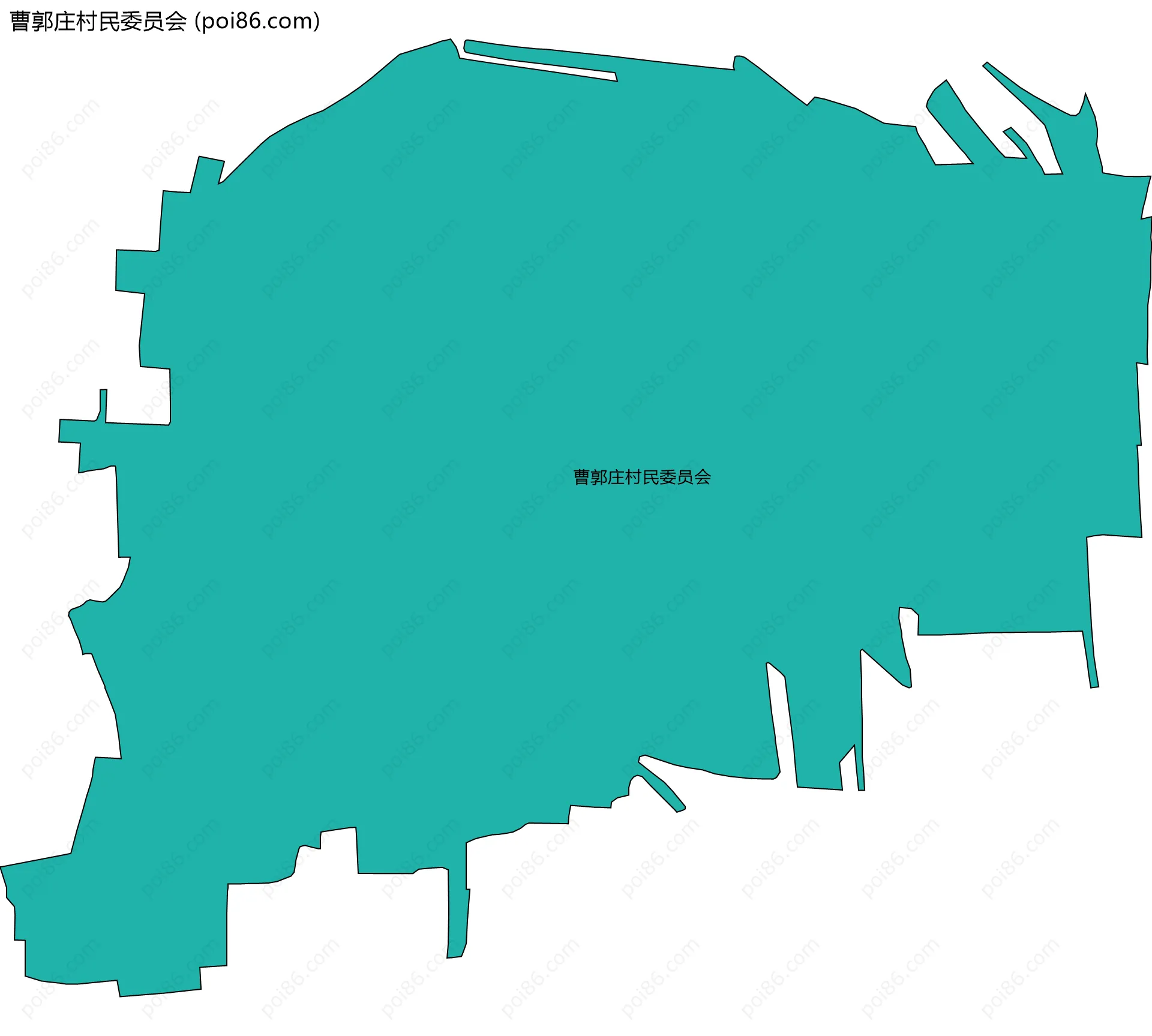 曹郭庄村民委员会边界地图
